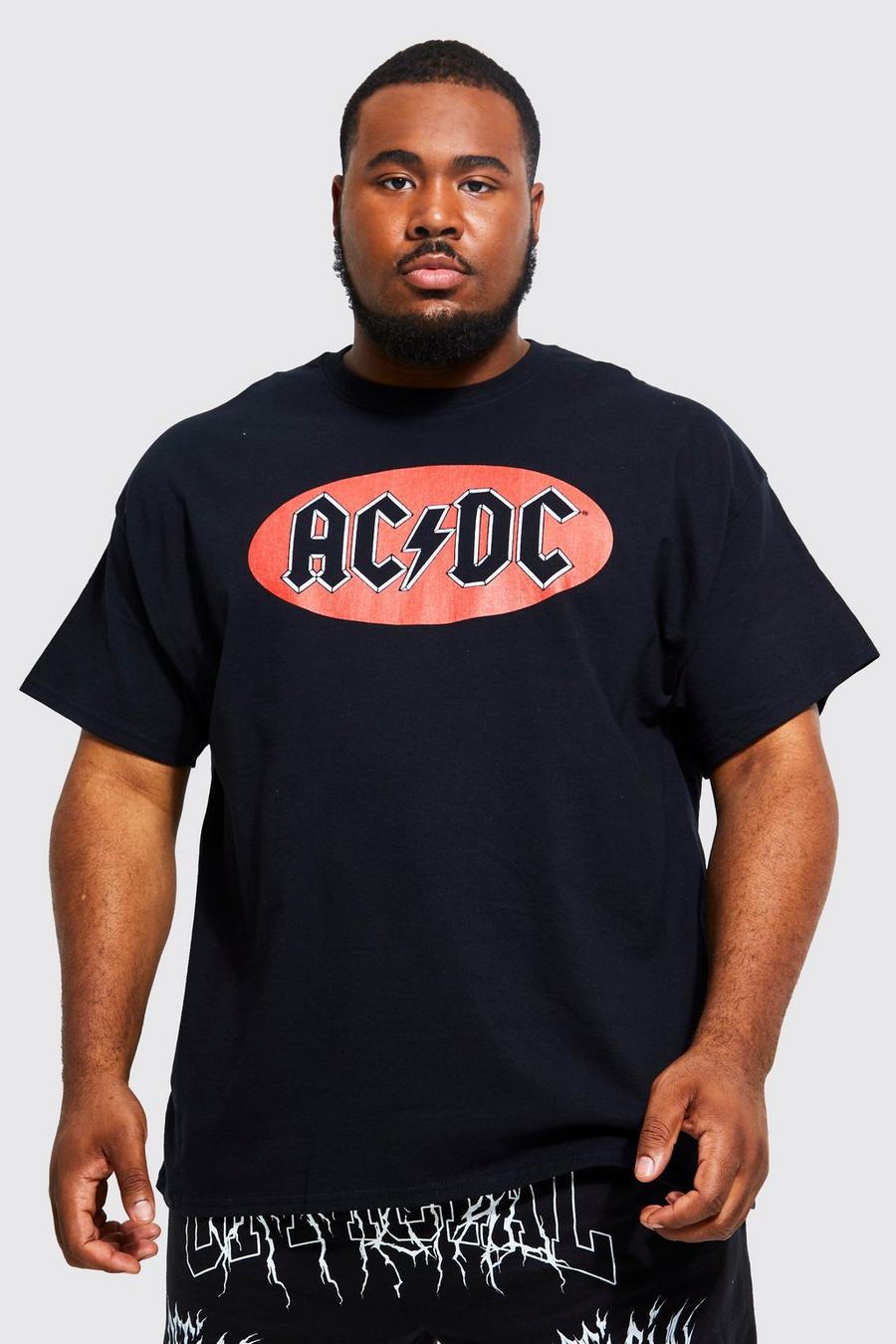Black Plus Acdc Logo License T-shirt image number 1