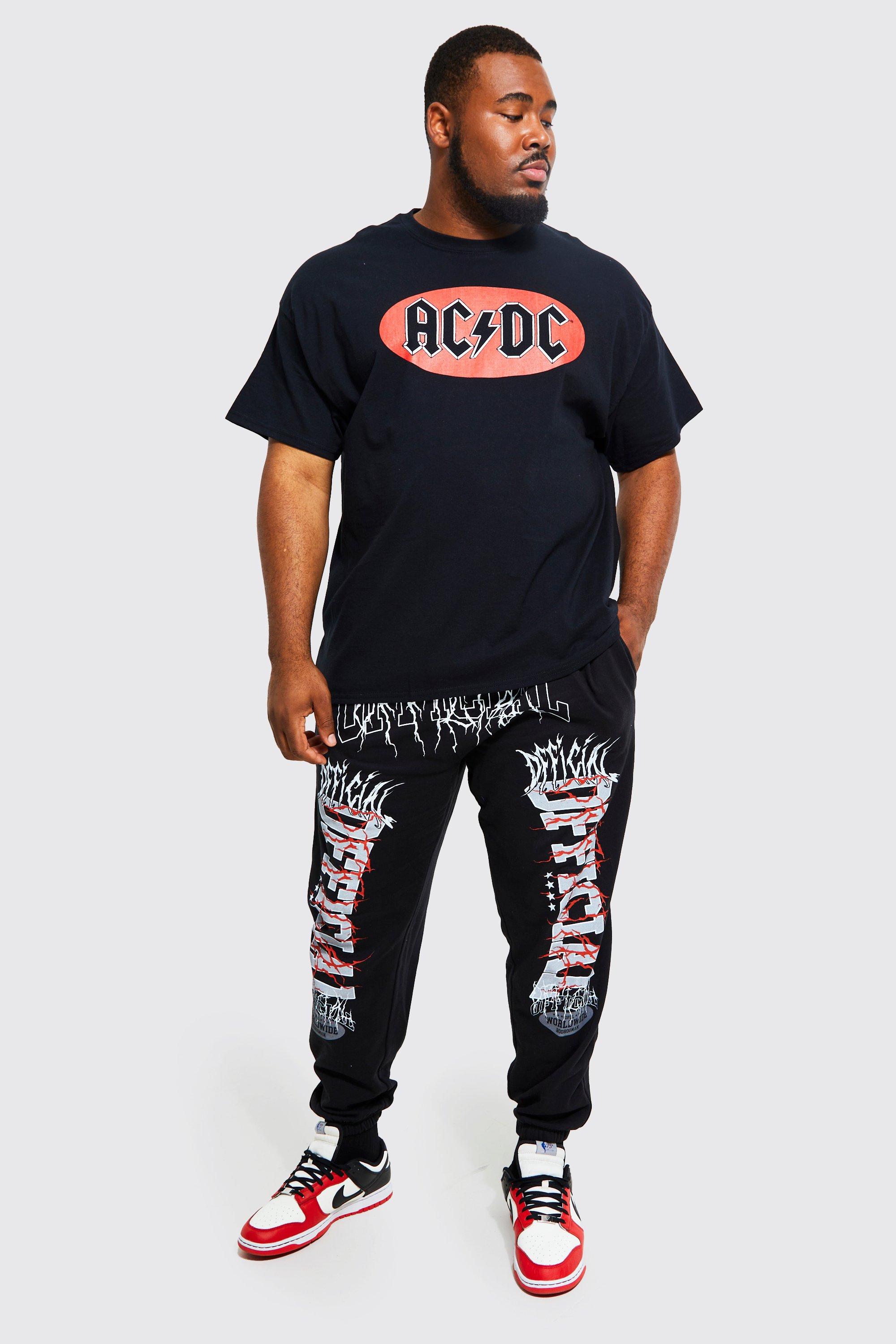 Grande taille T shirt imprim ACDC boohoo