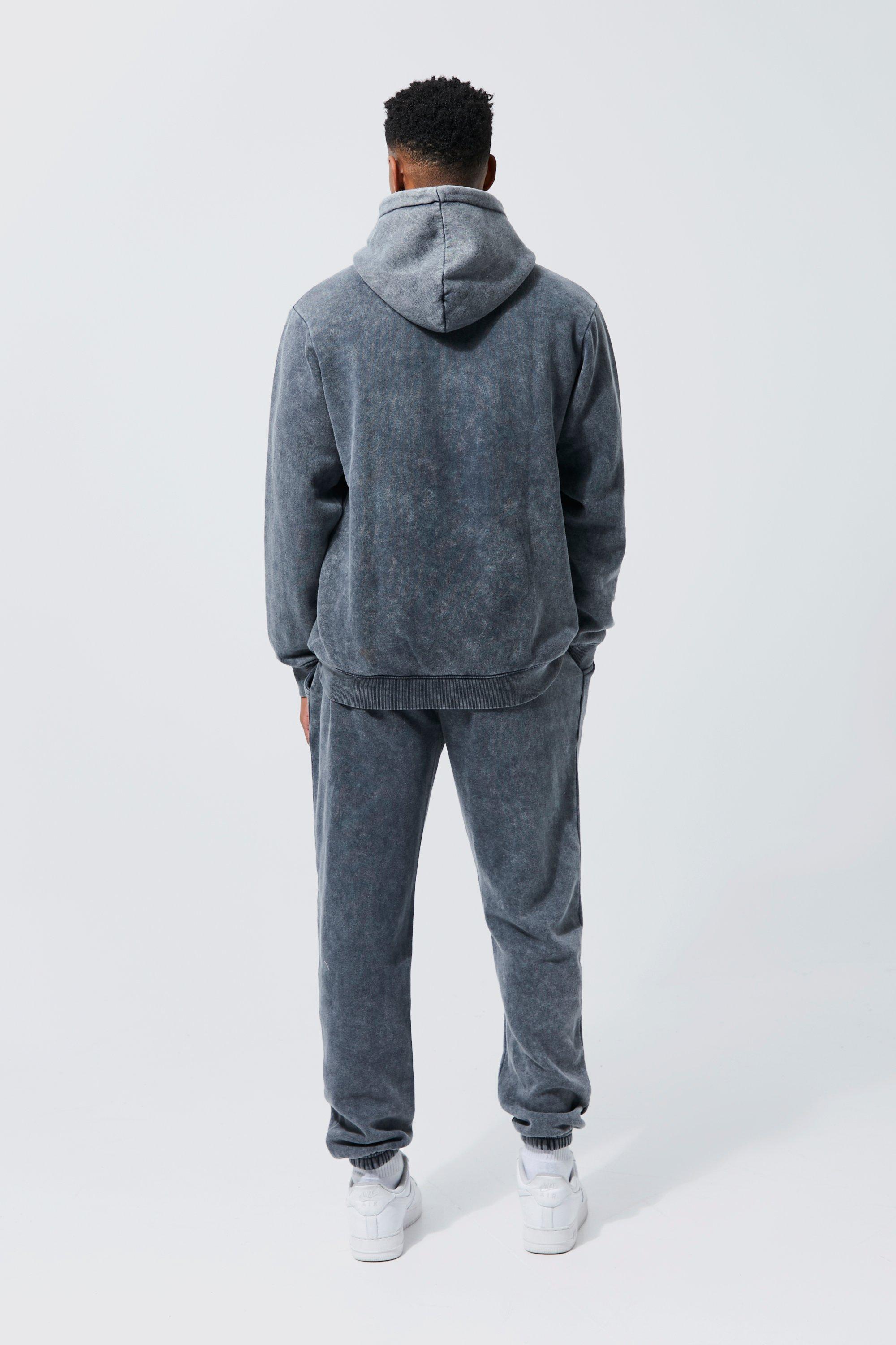 Men s Limited Edition Washed Tracksuit Boohoo UK