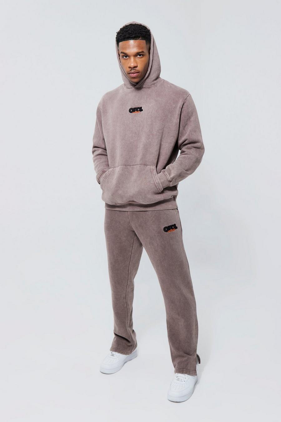Chocolate Man Washed Hooded Tracksuit