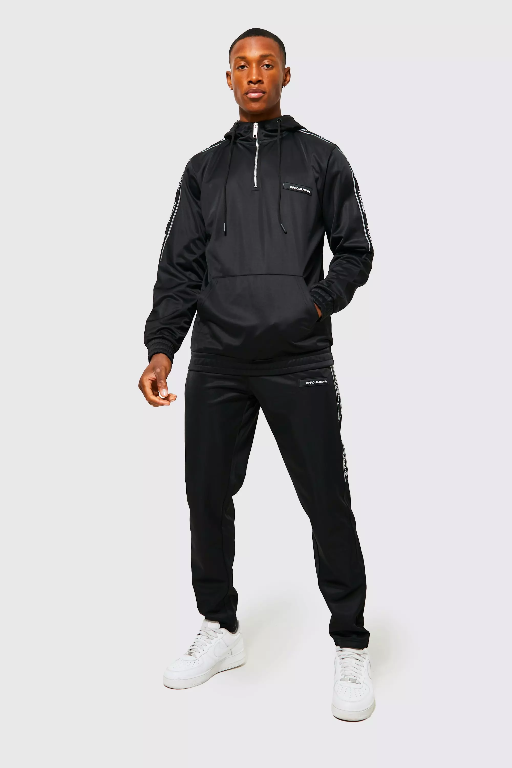 Nike tape poly full zip outlet tracksuit