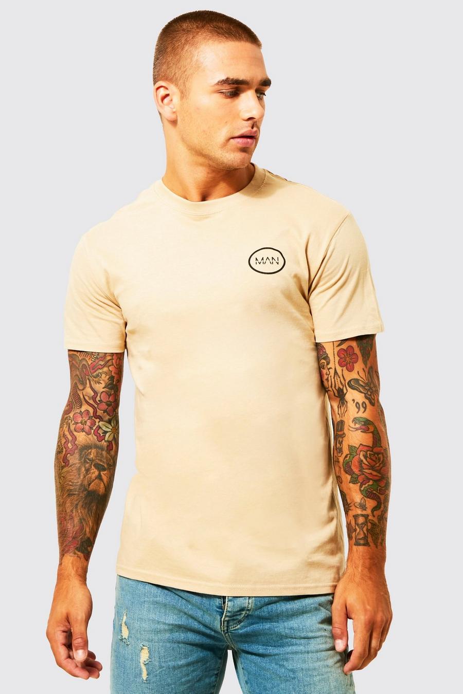 Sand Man Oval Chest Print T-shirt image number 1