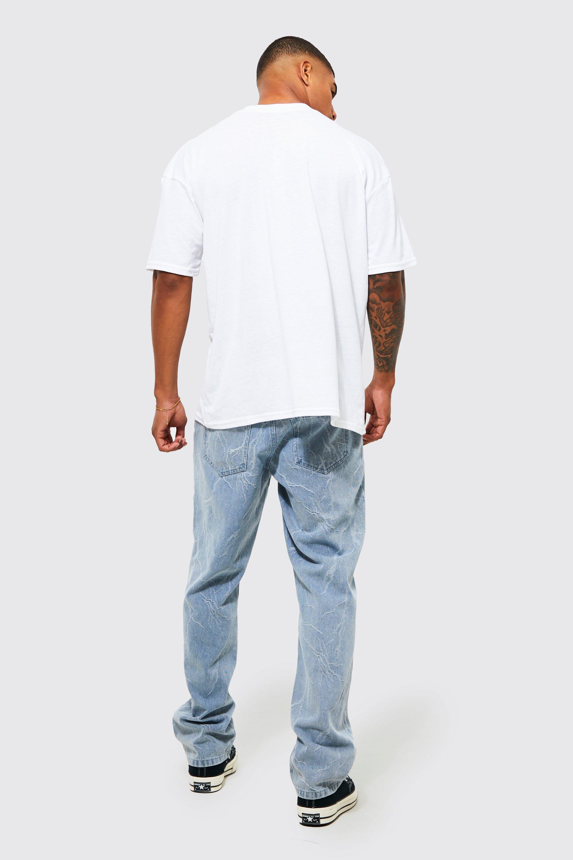 Oversized Extended Neck Graphic T-shirt