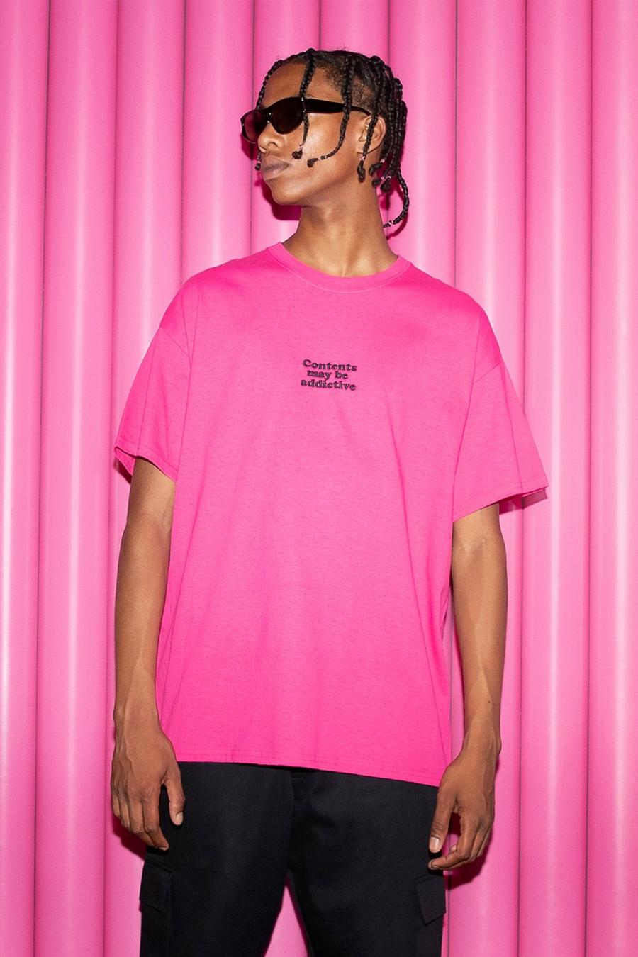 Pink Oversized Archies Graphic T-shirt image number 1