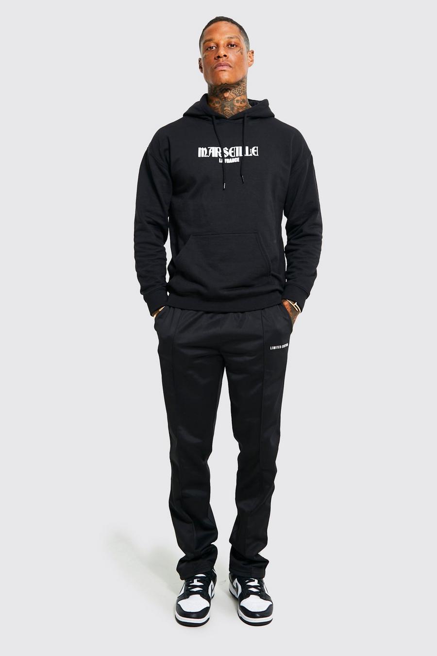 Black Oversized Limited Sweater And Tricot Jogger image number 1