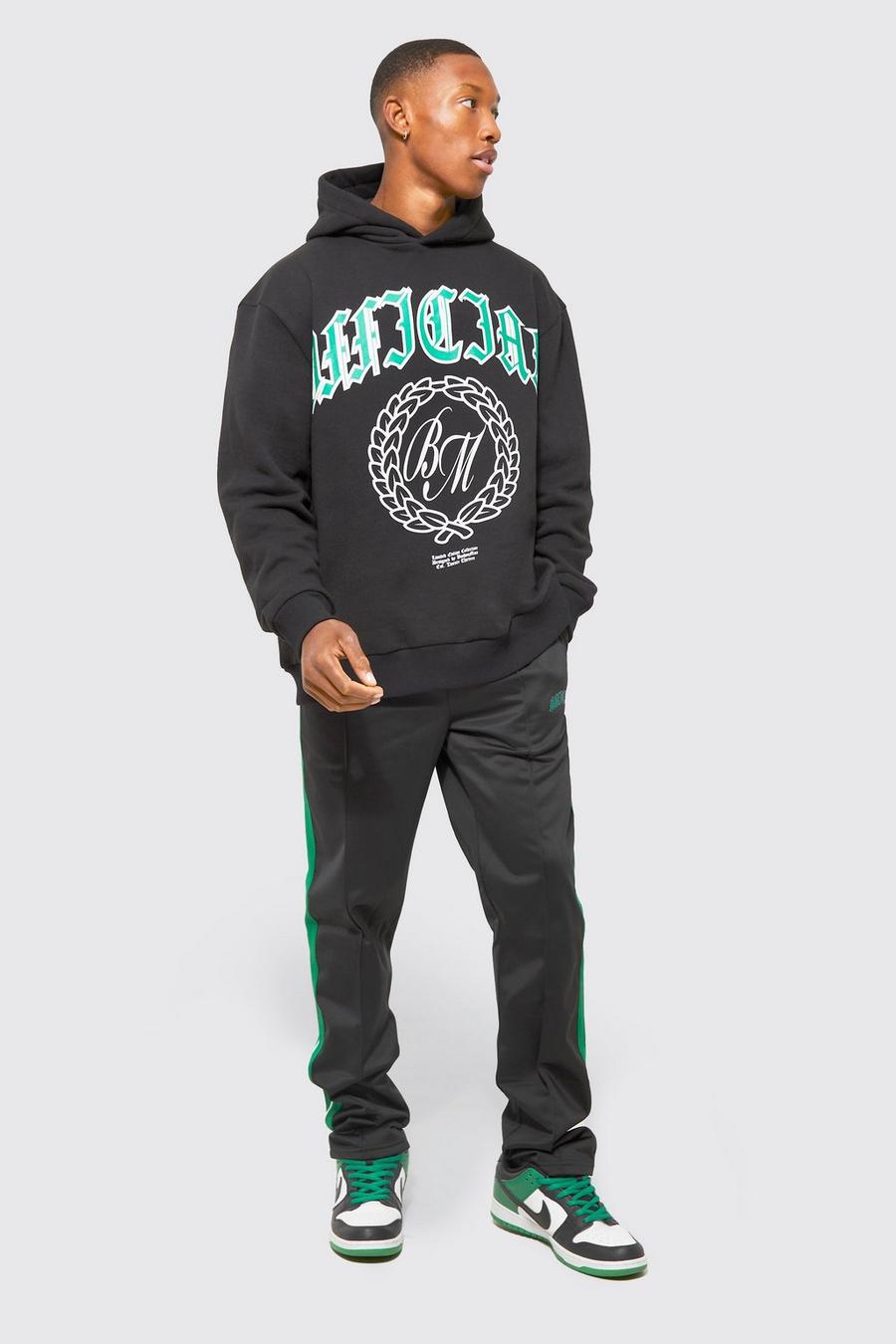 Green Oversized Official Hoodie And Tricot Jogger