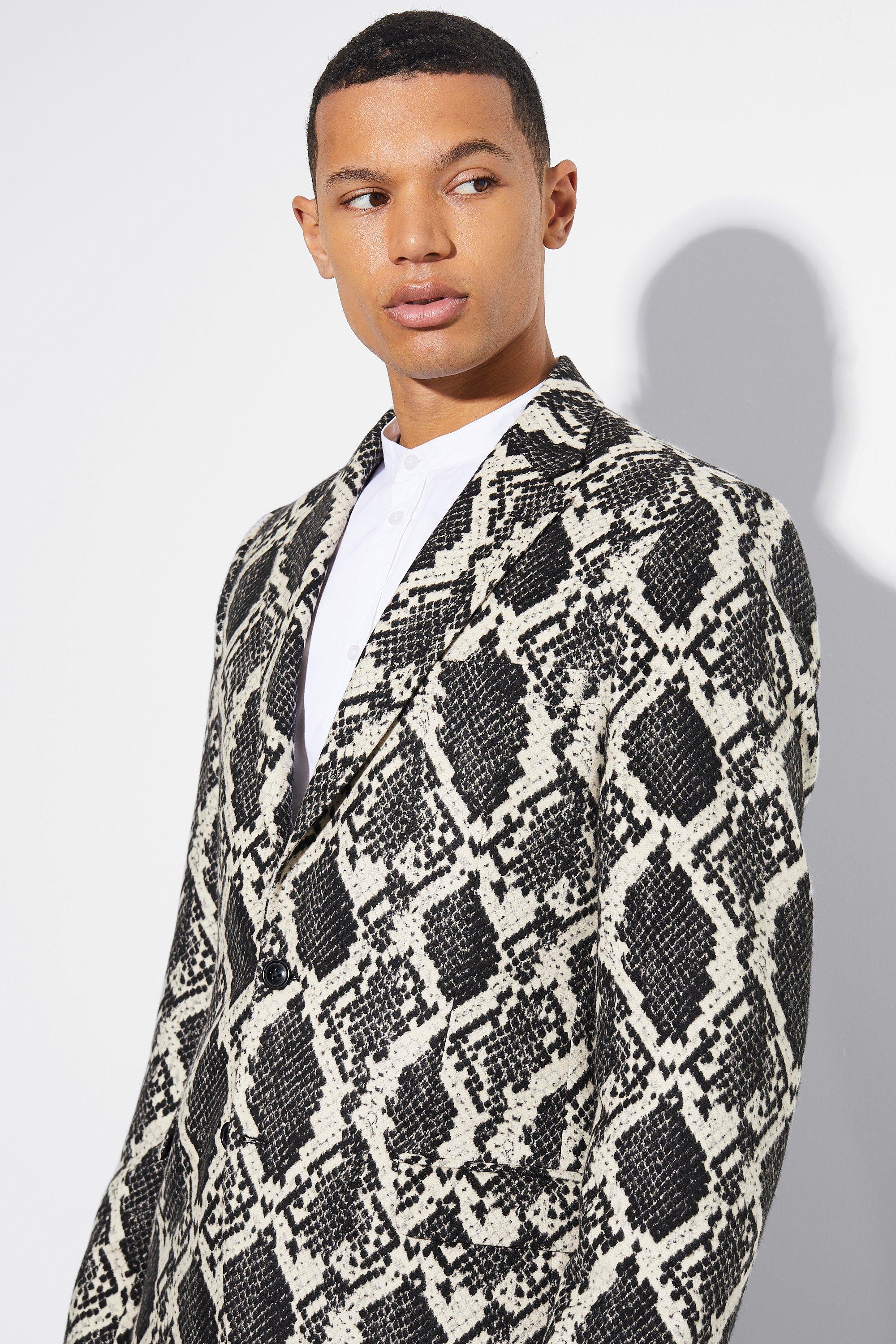 Mens snake print clearance jacket