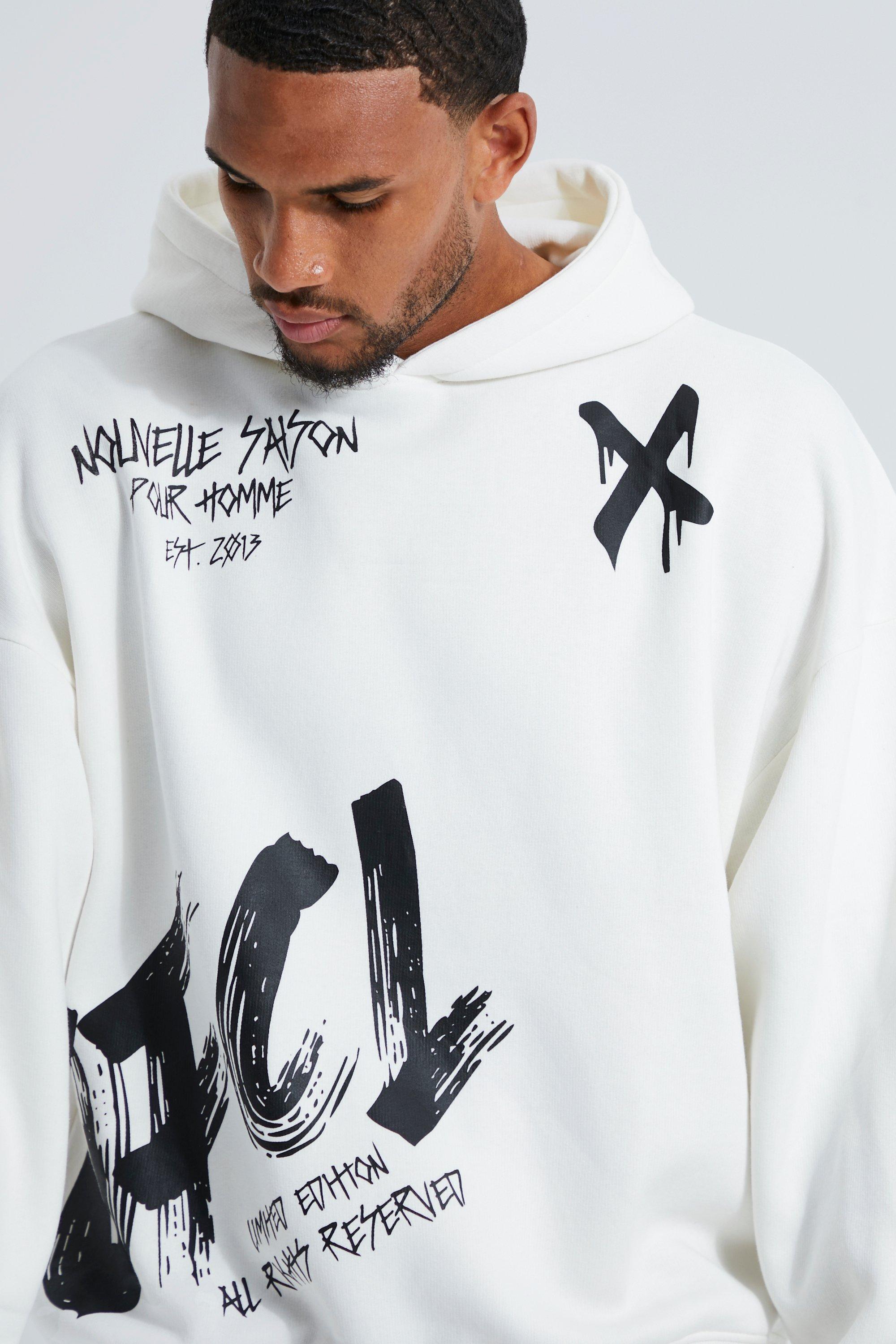 Boohoo graffiti online hoodie