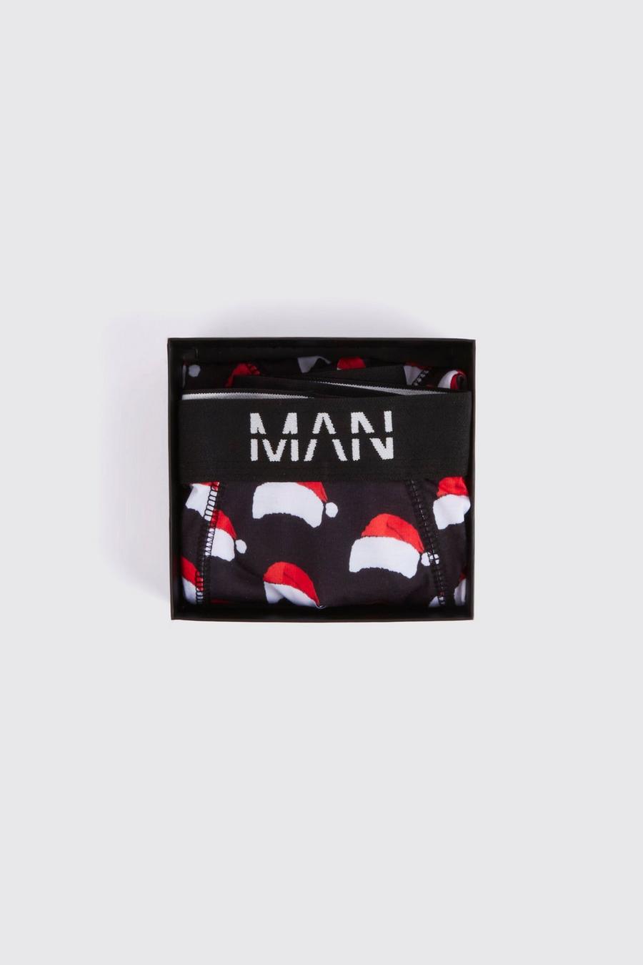 Black Christmas Novelty Printed Trunk Giftbox image number 1