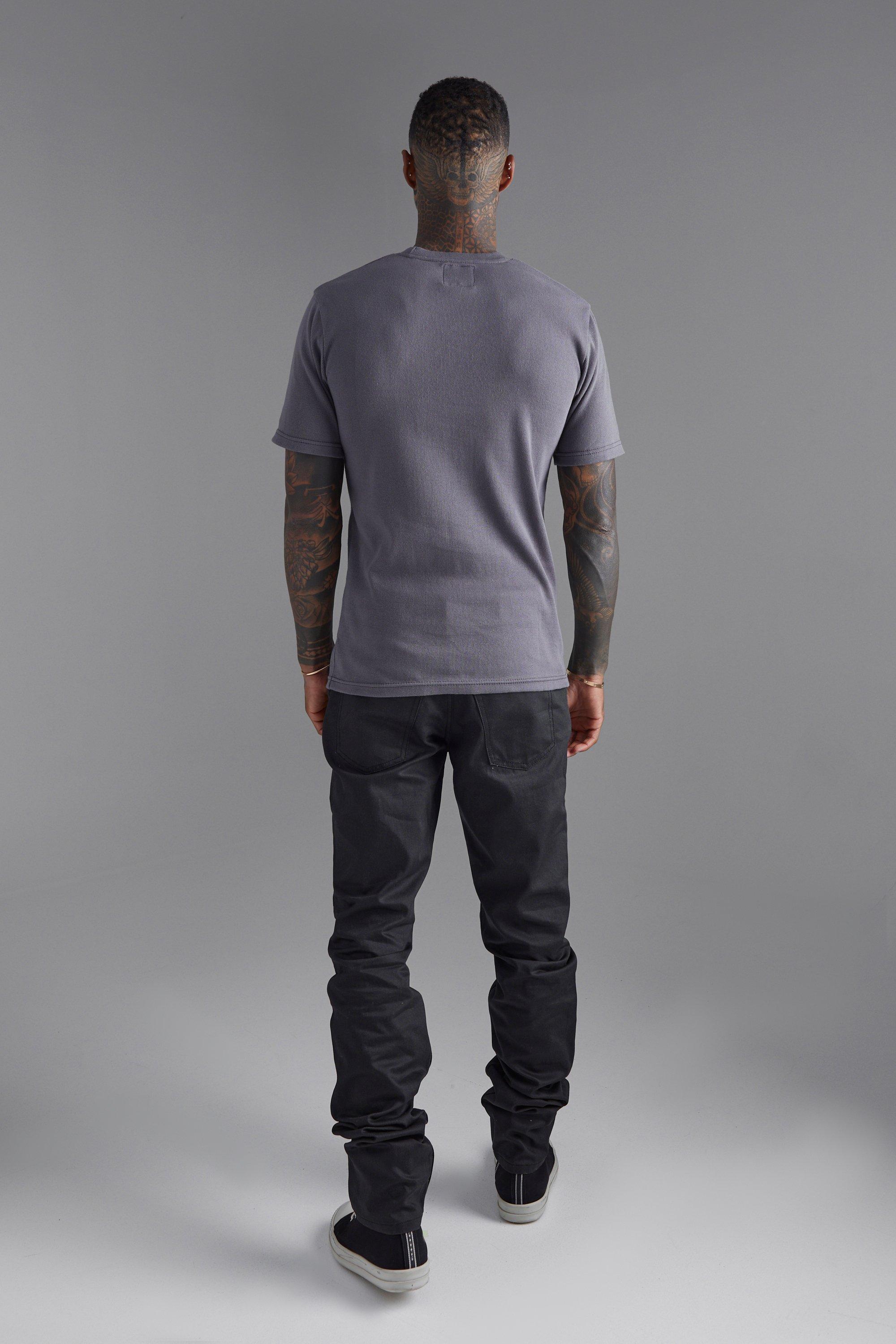 Men's on sale coated denim