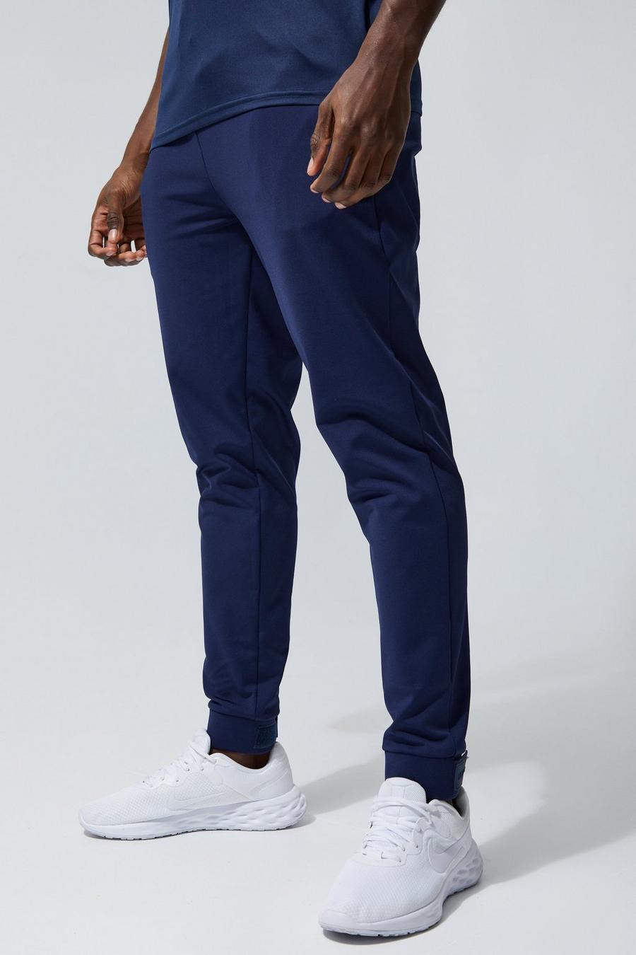 Navy Man Active Performance Tapered Joggers image number 1