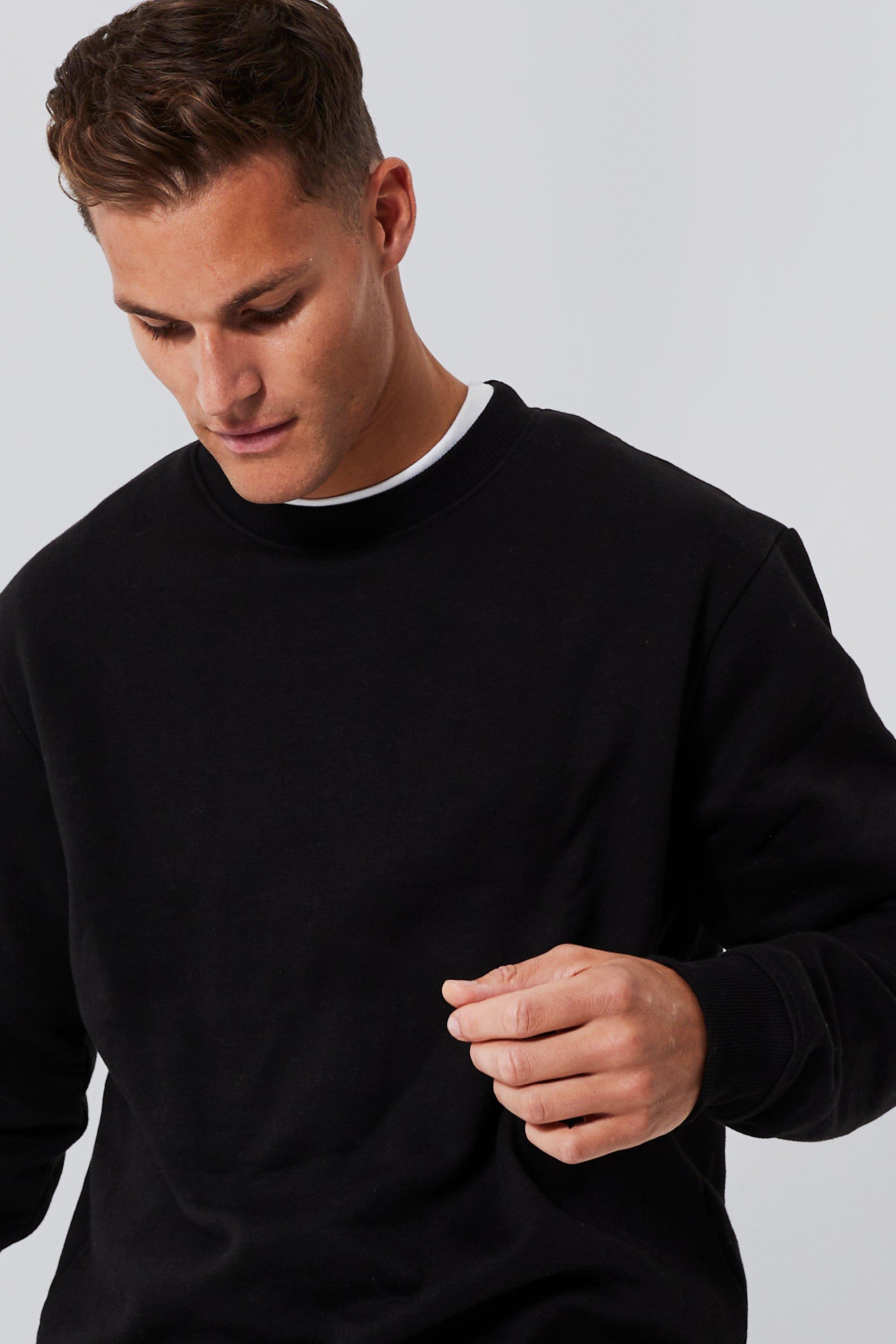 Tall Basic Crew Neck Sweatshirt boohoo