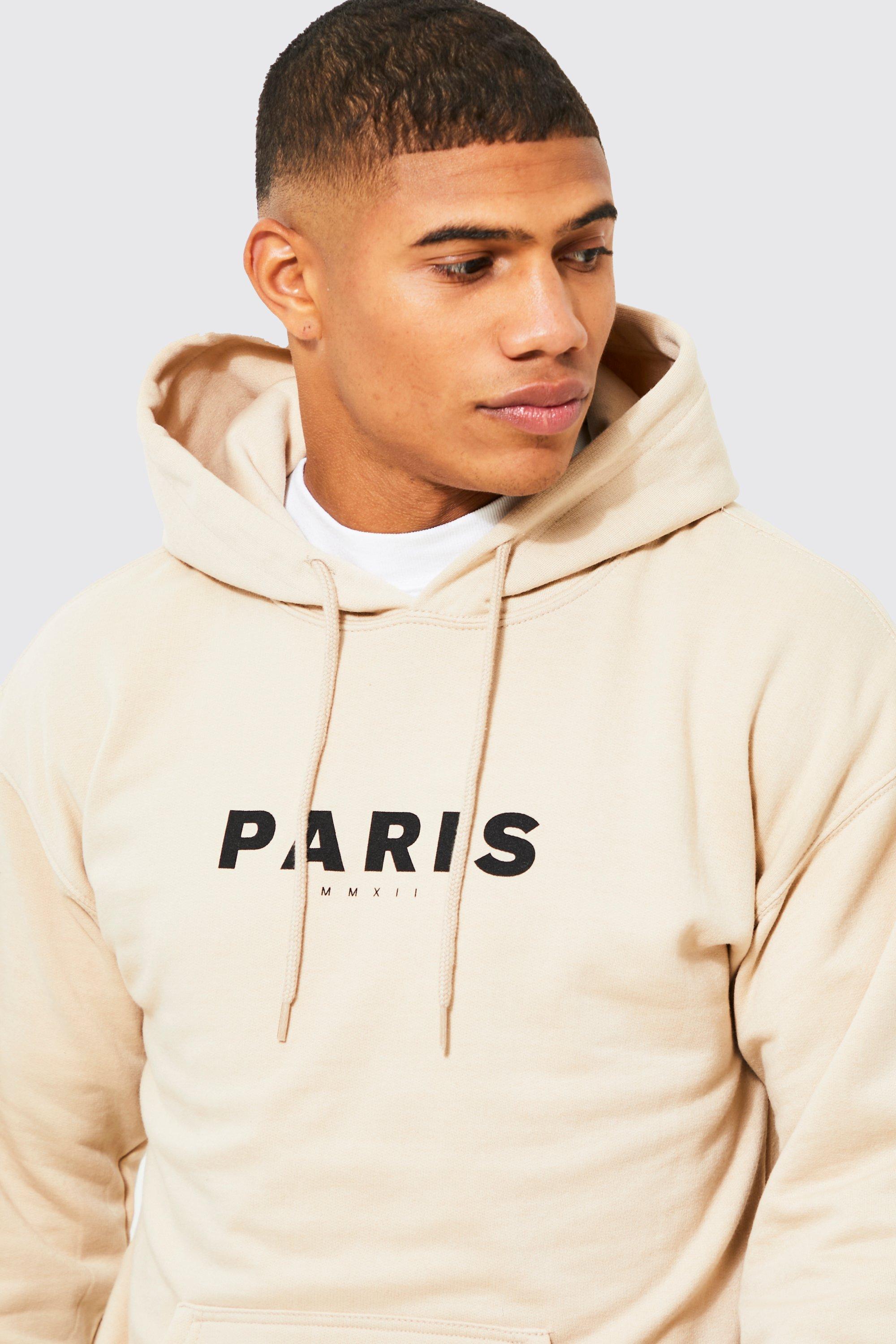 Paris cheap white hoodie