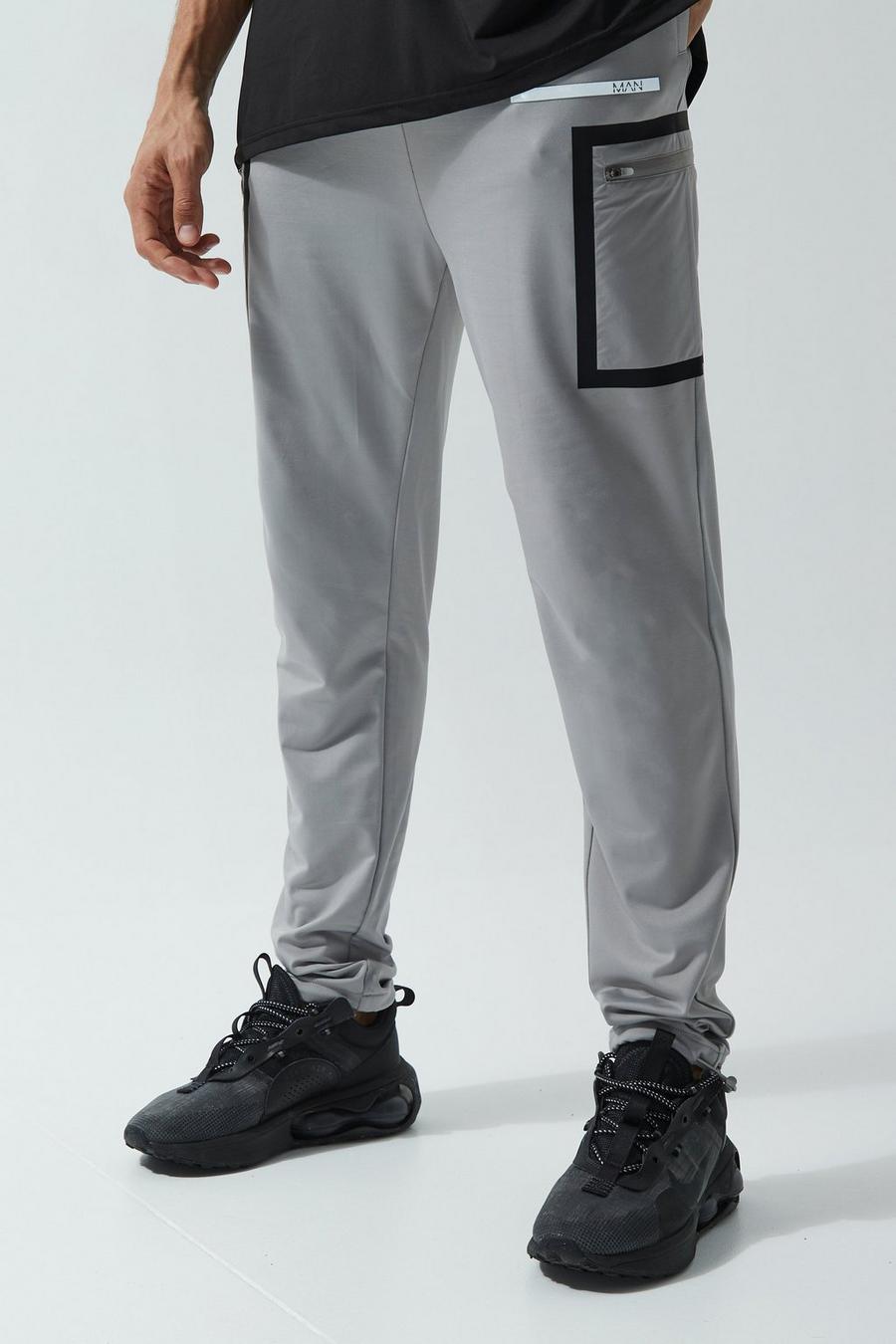 Tall - Jogging cargo performance - MAN Active, Grey image number 1