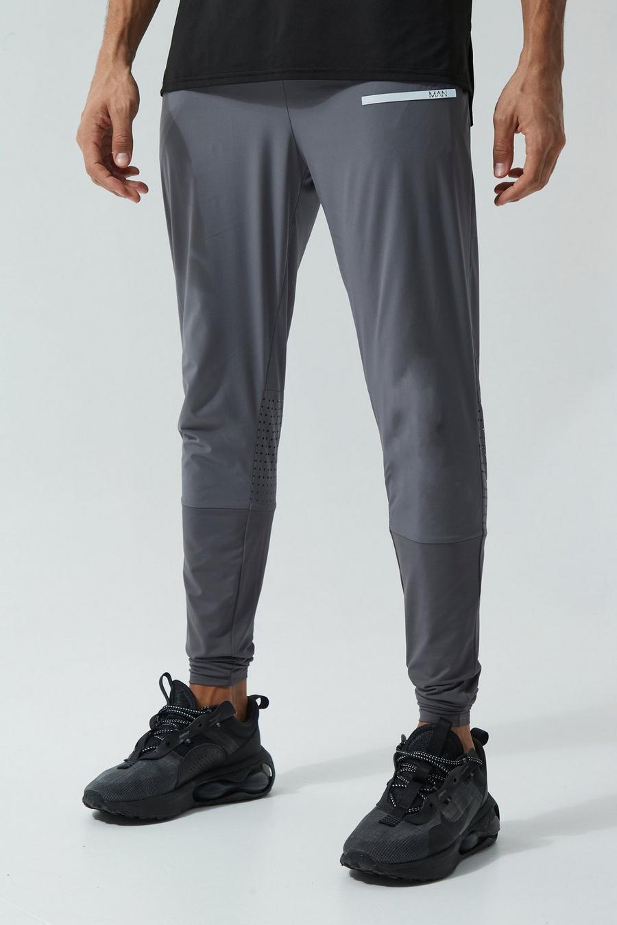 Charcoal grigio Tall Man Active Performance Perforated Jogger