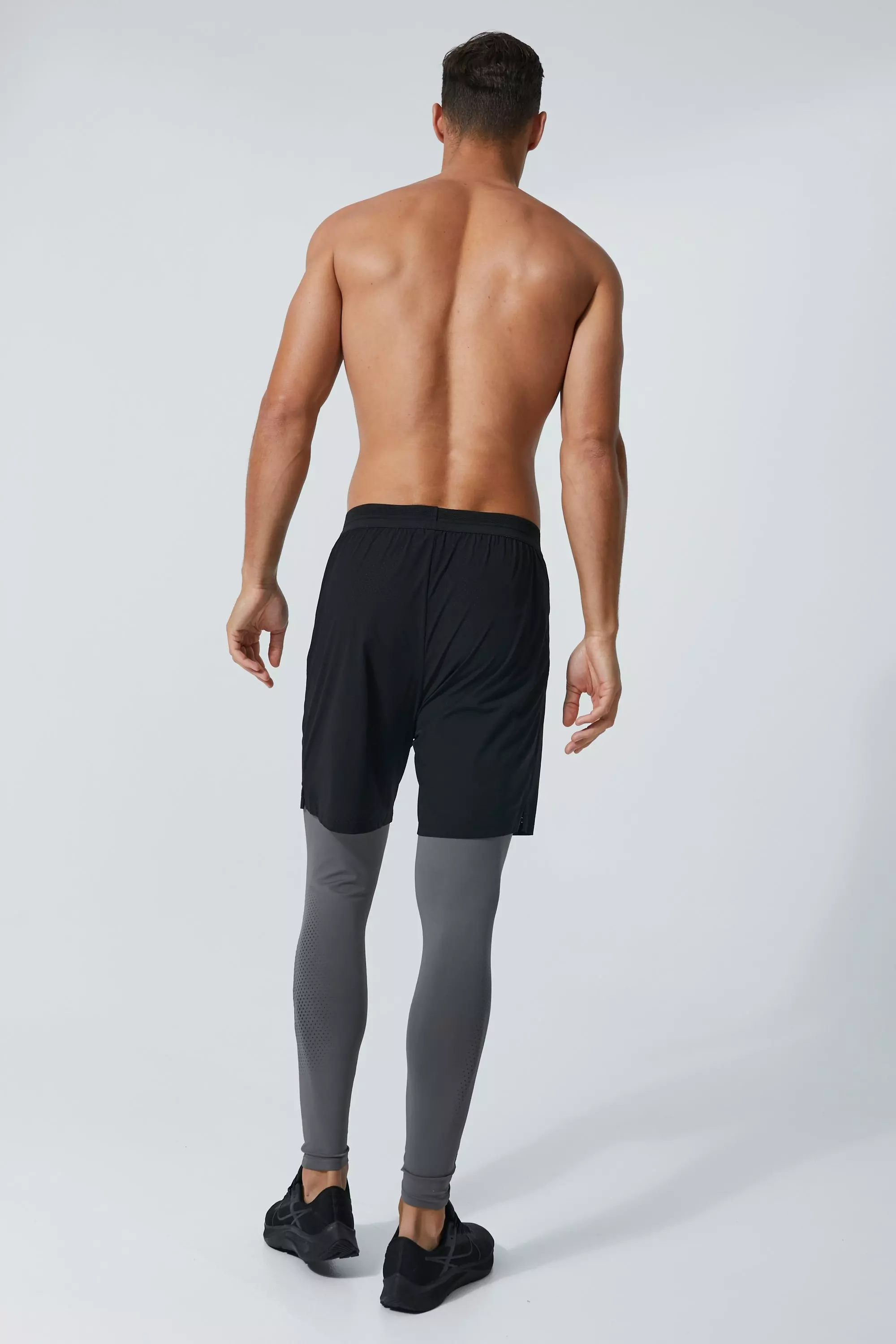 Black Tall Man Active Performance 2 In 1 Leggings alternative image