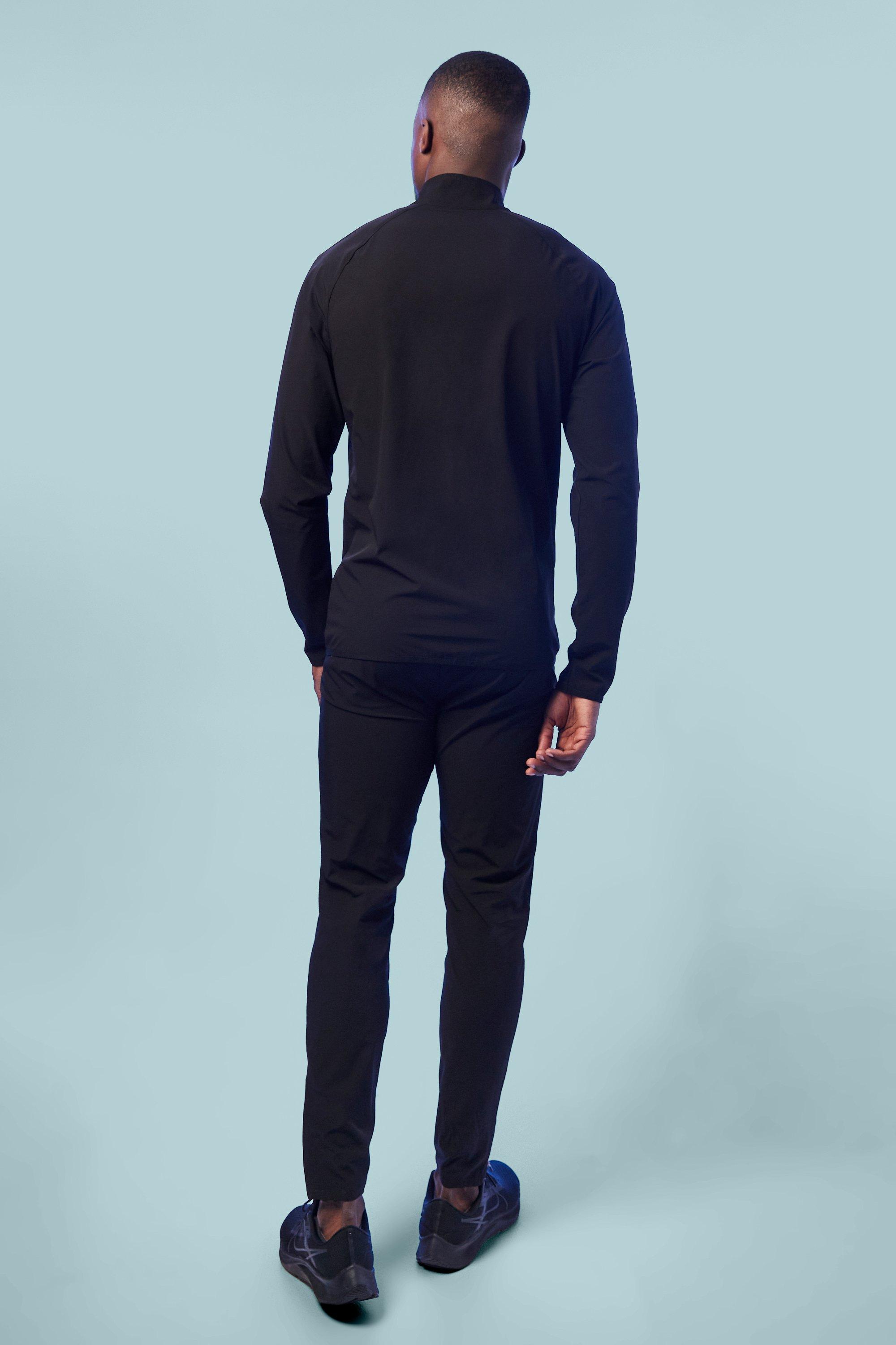 Man Active Performance Funnel Neck Tracksuit