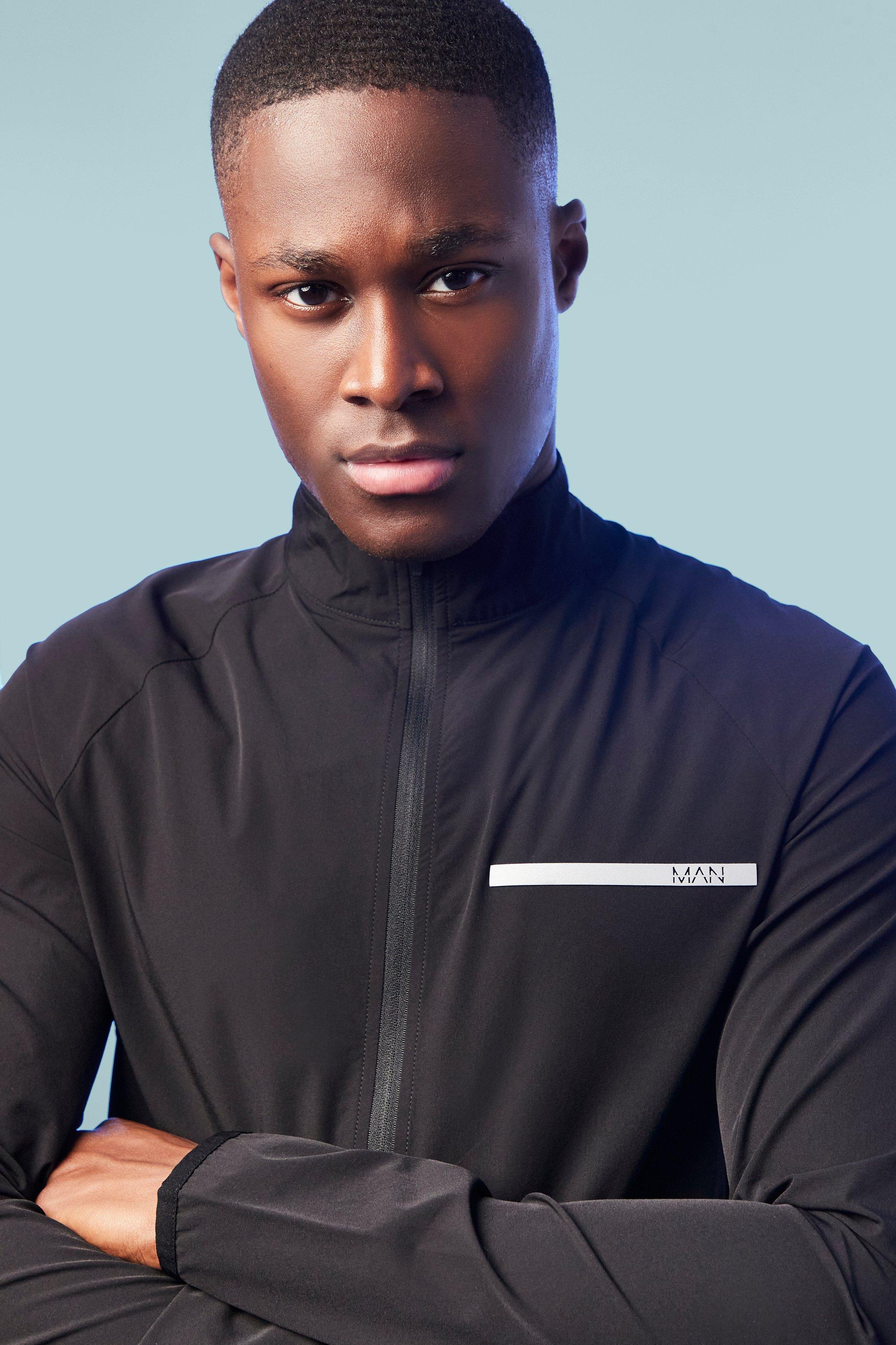 Man Active Performance Funnel Neck Tracksuit