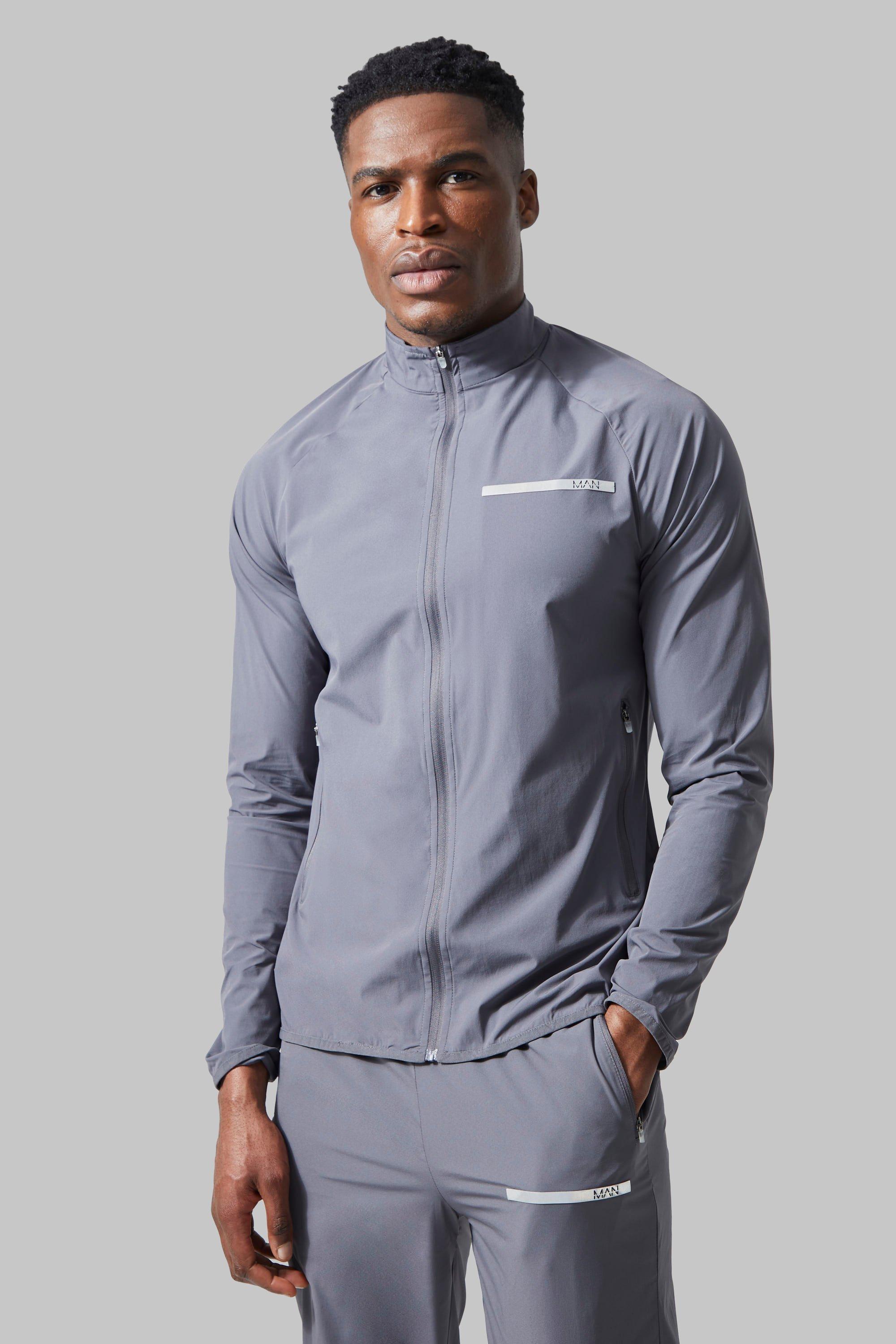 Man Active Performance Funnel Neck Tracksuit