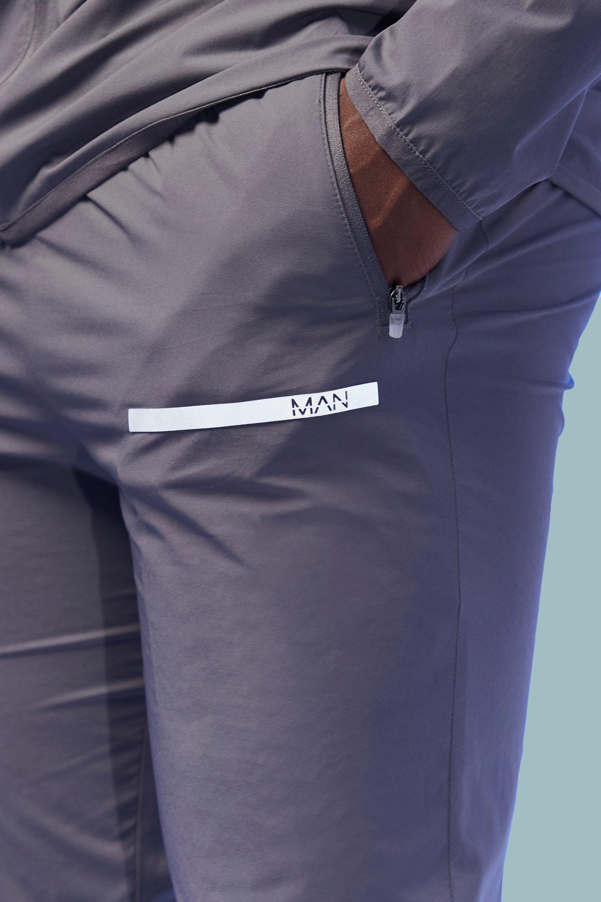 Man Active Performance Funnel Neck Tracksuit