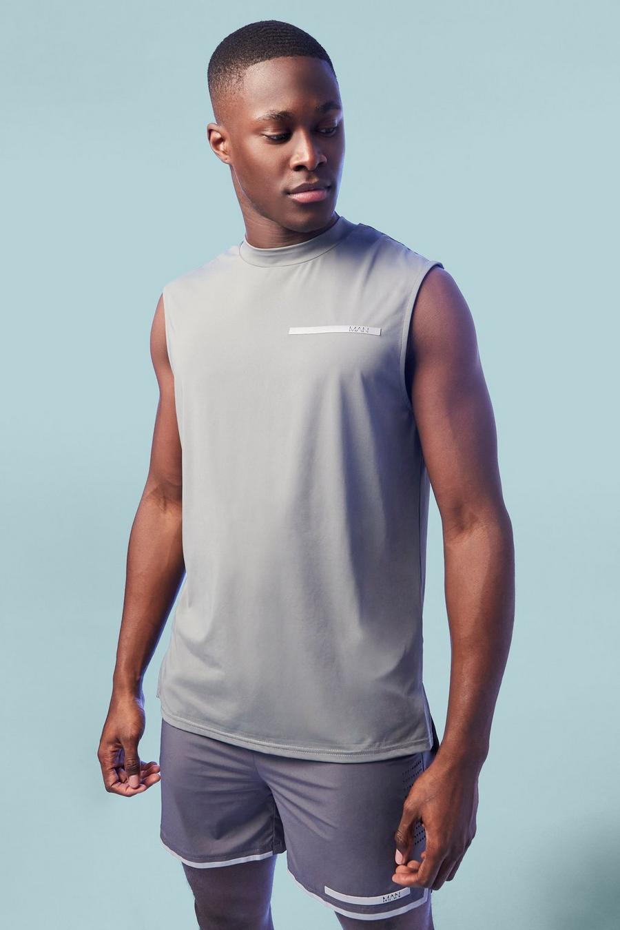 פחם חולצה ספורטיבית ללא שרוולים מסדרת Man image number 1