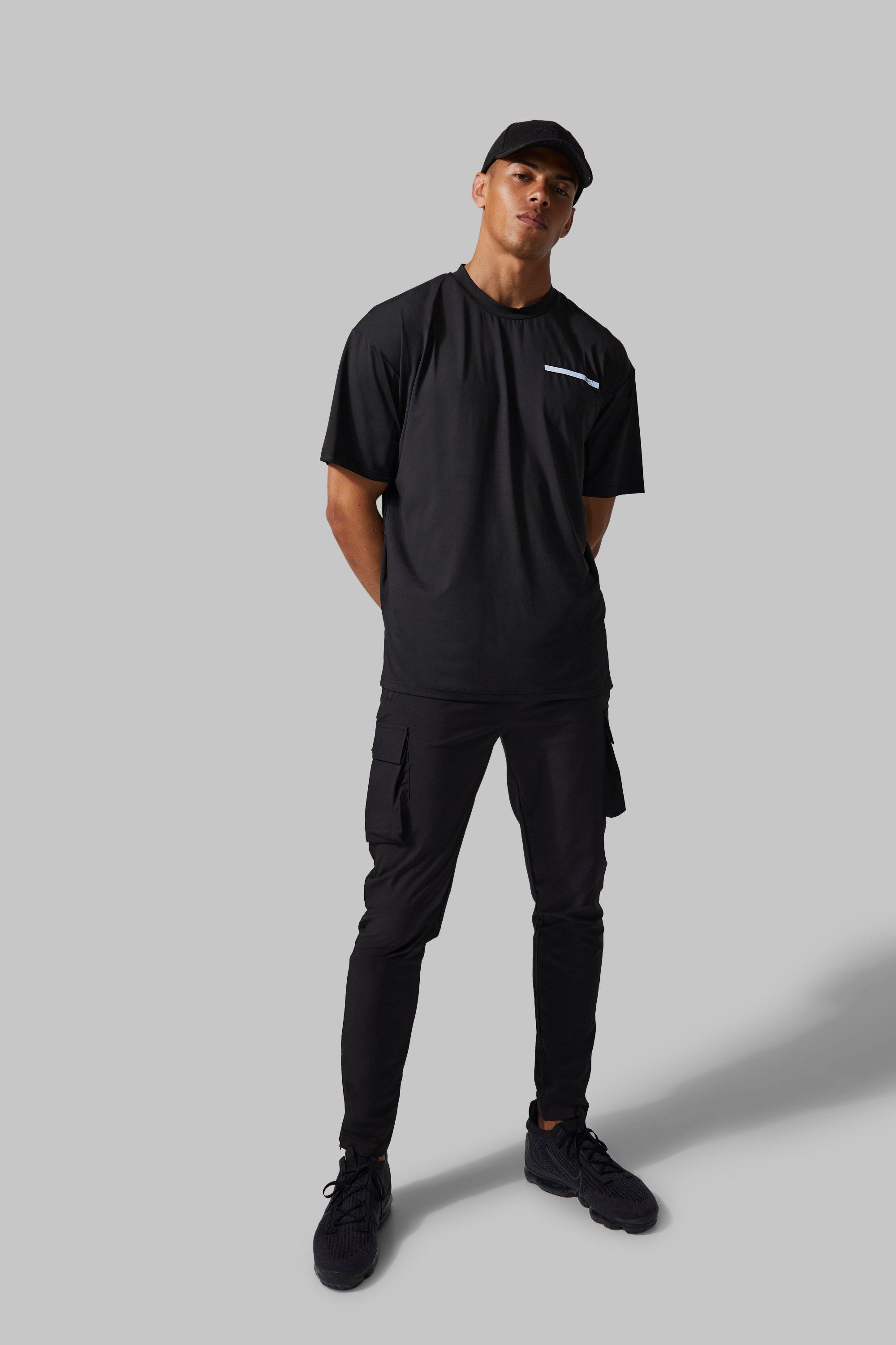 boohoo Mens Man Active Oversized Training T-Shirt - Black S