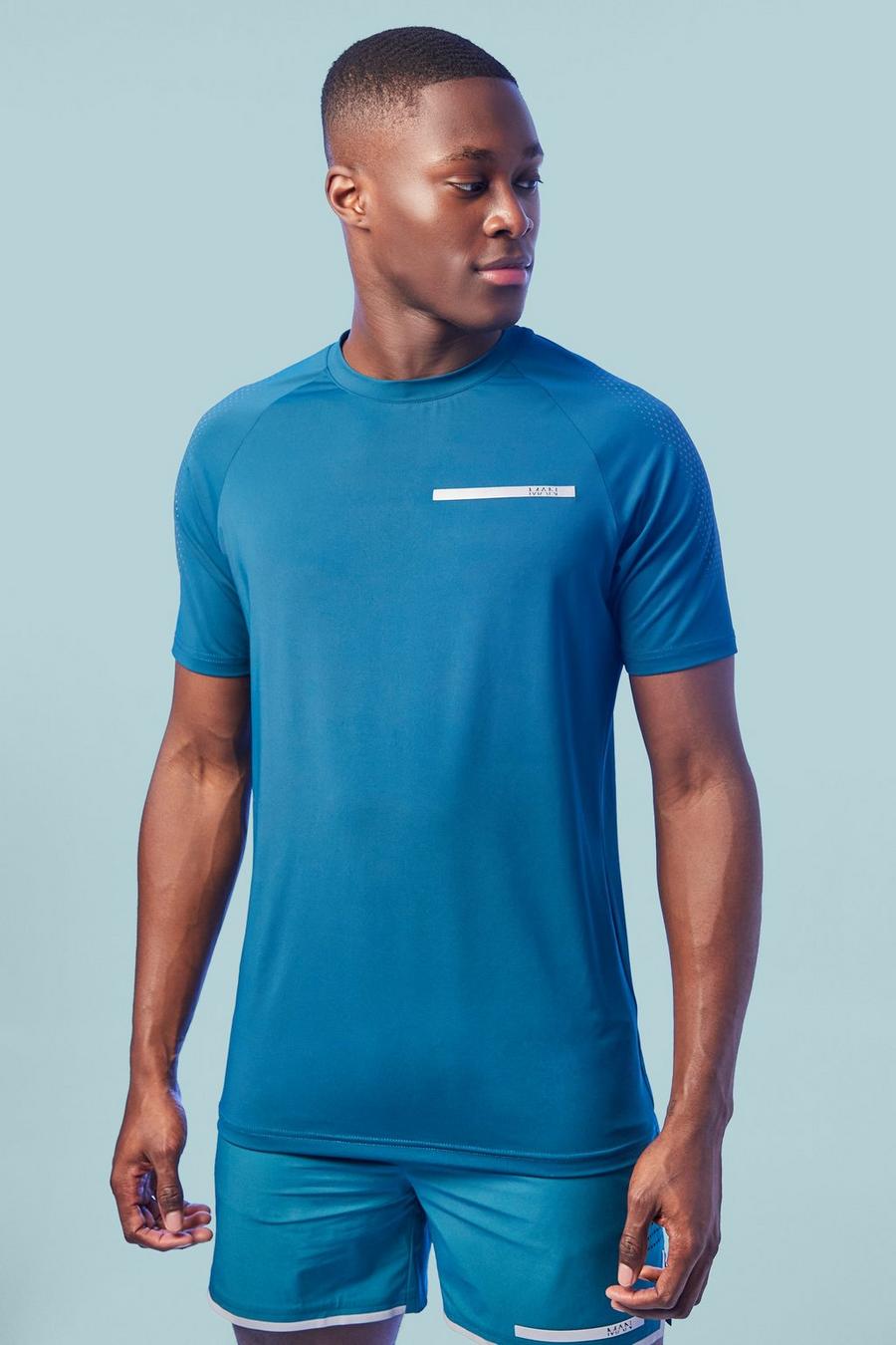 Man Active X Pr Performance Raglan T-Shirt, Teal image number 1