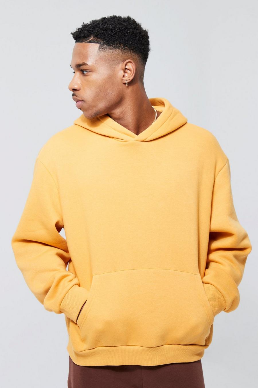 Tobacco  Boxy Fit Over The Head Hoodie image number 1