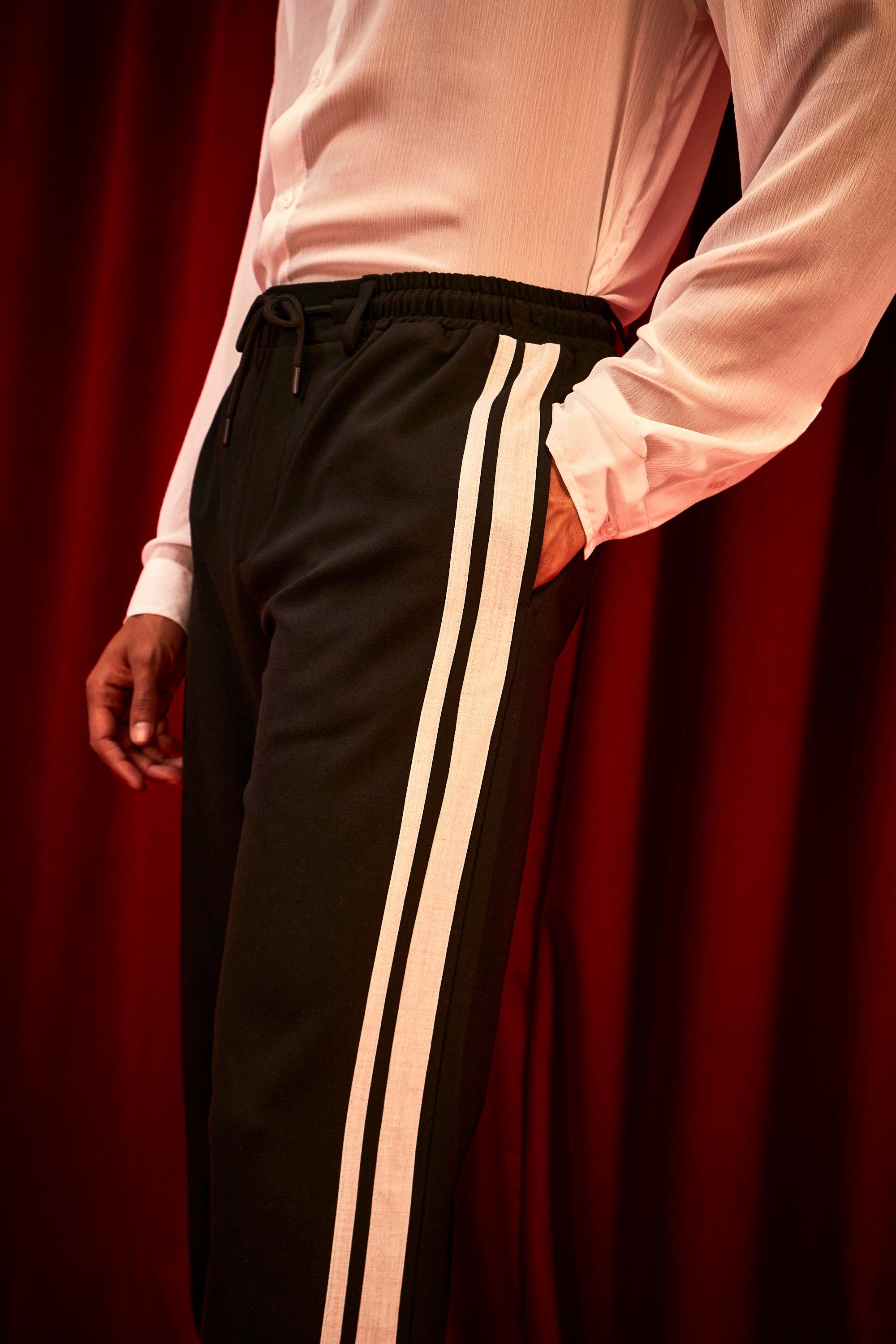 Joggers side sale stripe mens