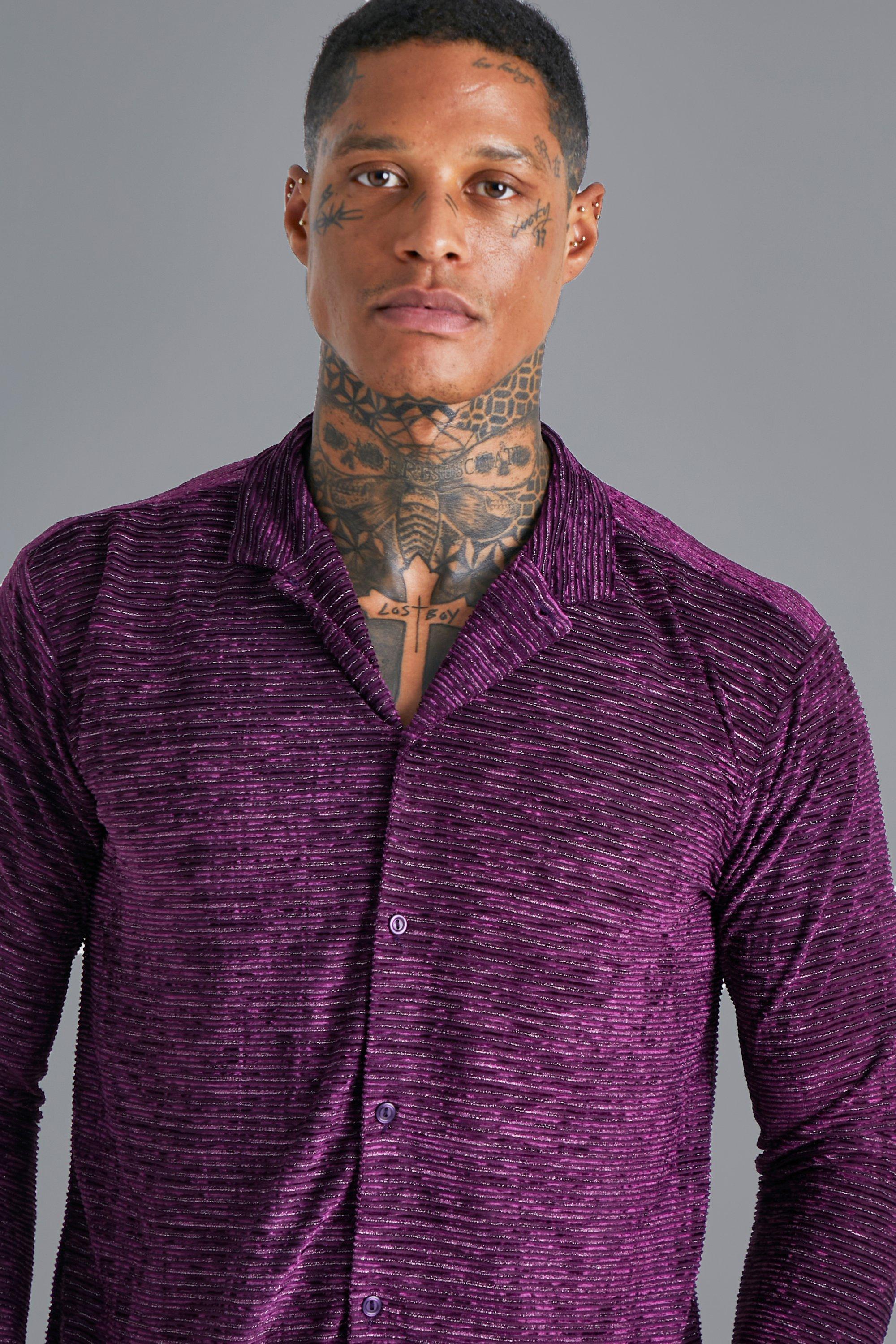 Long Sleeve Glitter Stripe Shirt boohoo NZ
