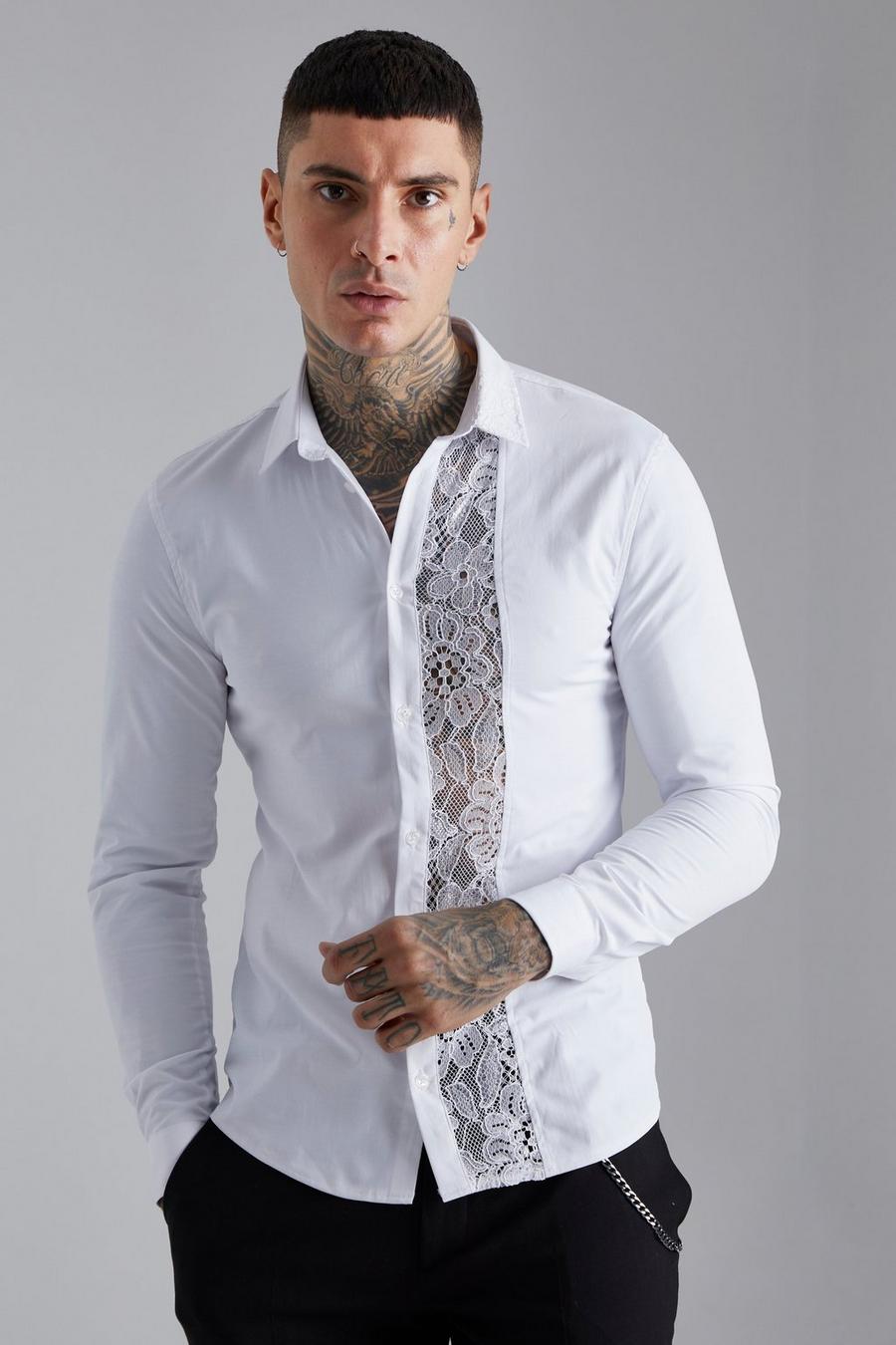Day Lace Long Sleeve Shirt - White