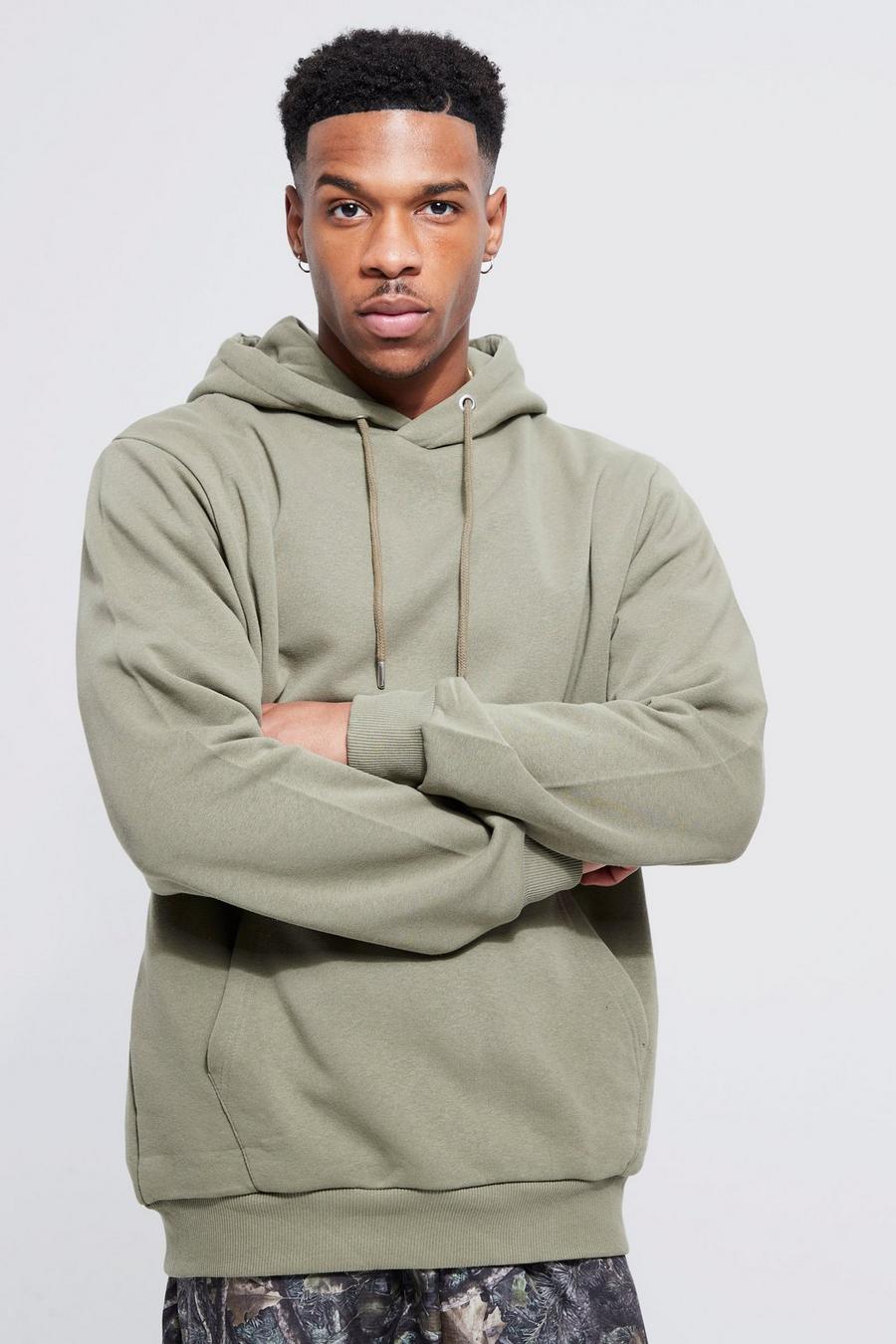 Khaki Basic hoodie image number 1