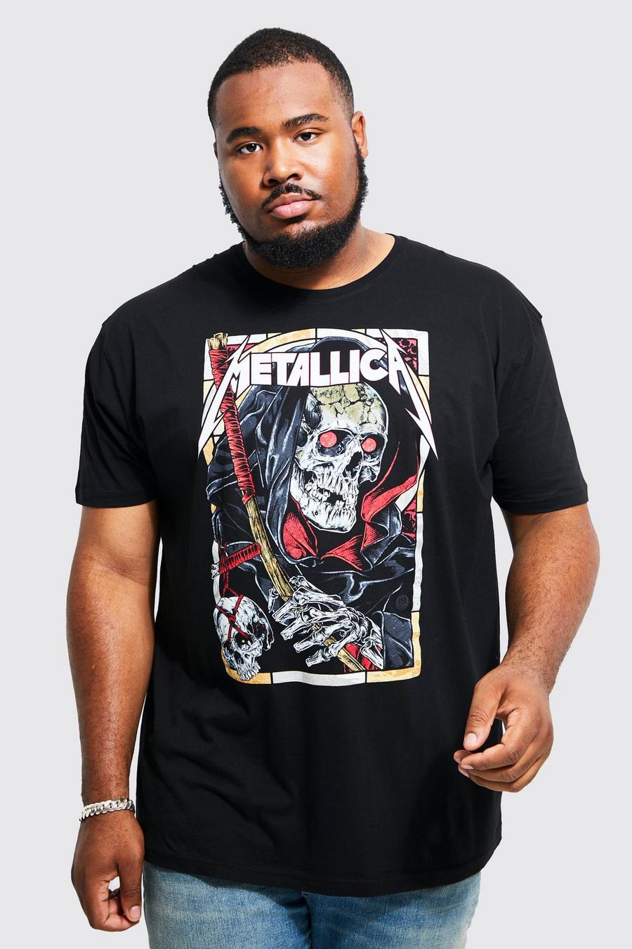 Black Plus Gelicenseerd Metallica T-Shirt image number 1