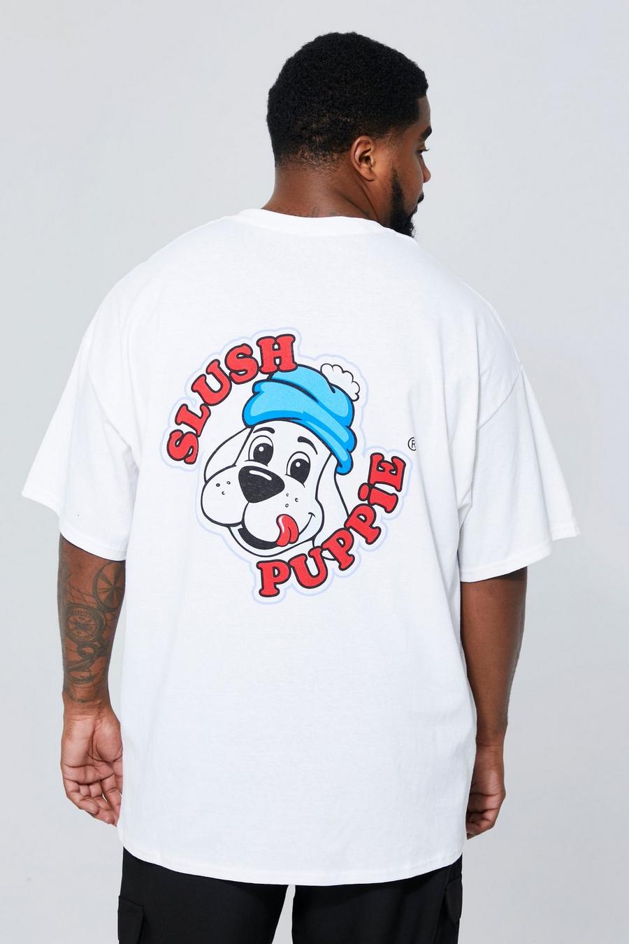 Camiseta Plus con estampado de Slush Puppy, White image number 1