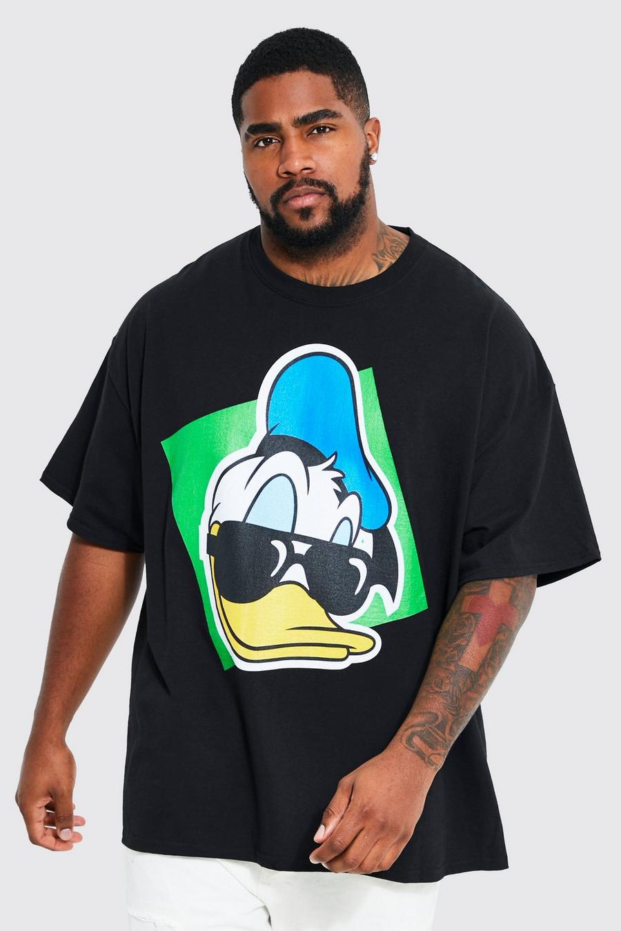 Black Plus Donald Duck License T-shirt image number 1