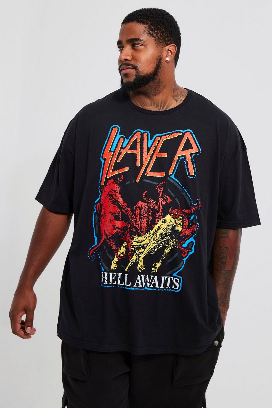 Black Plus Slayer License T-shirt image number 1