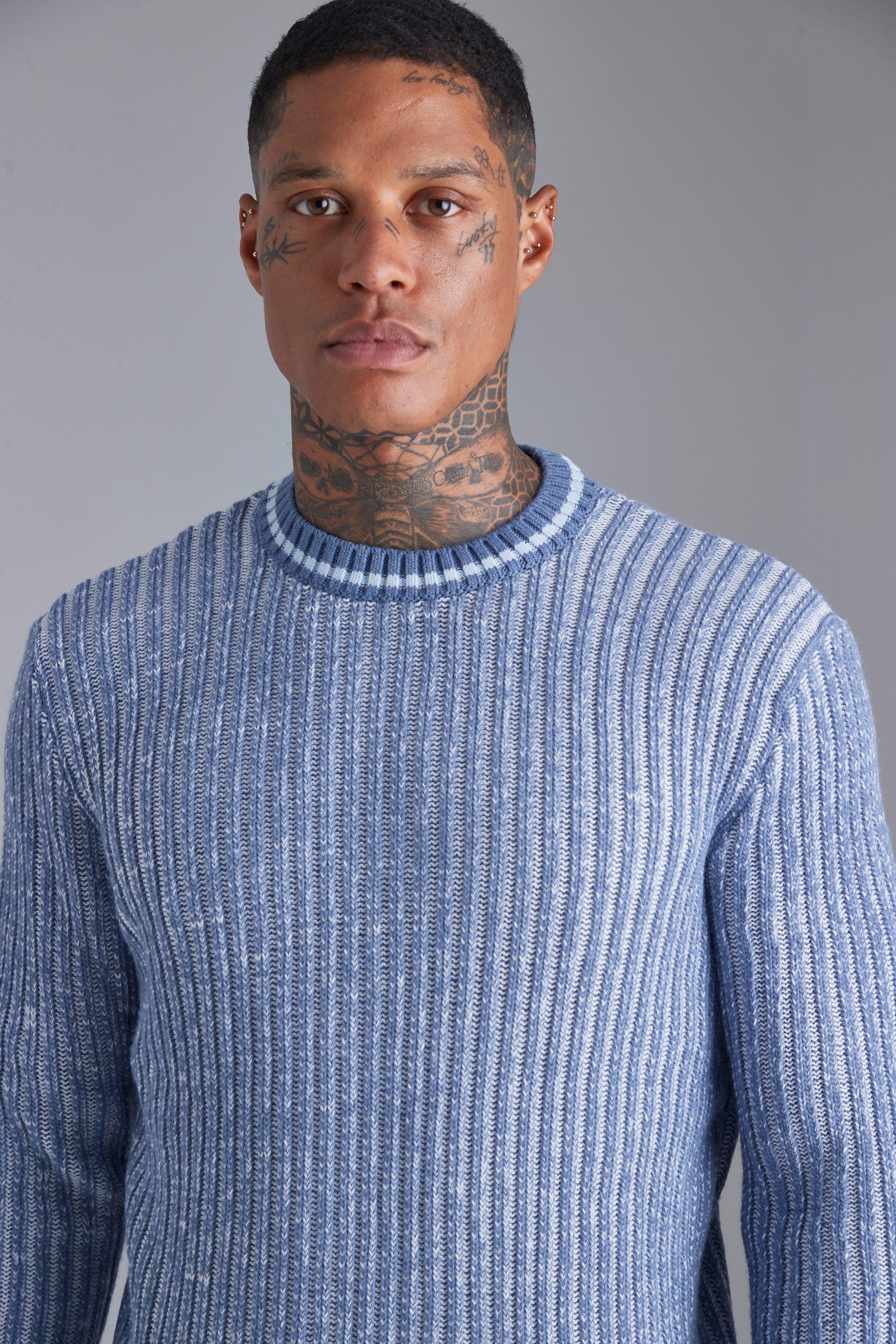 Crew Neck Sport Rib Ribbed Jumper