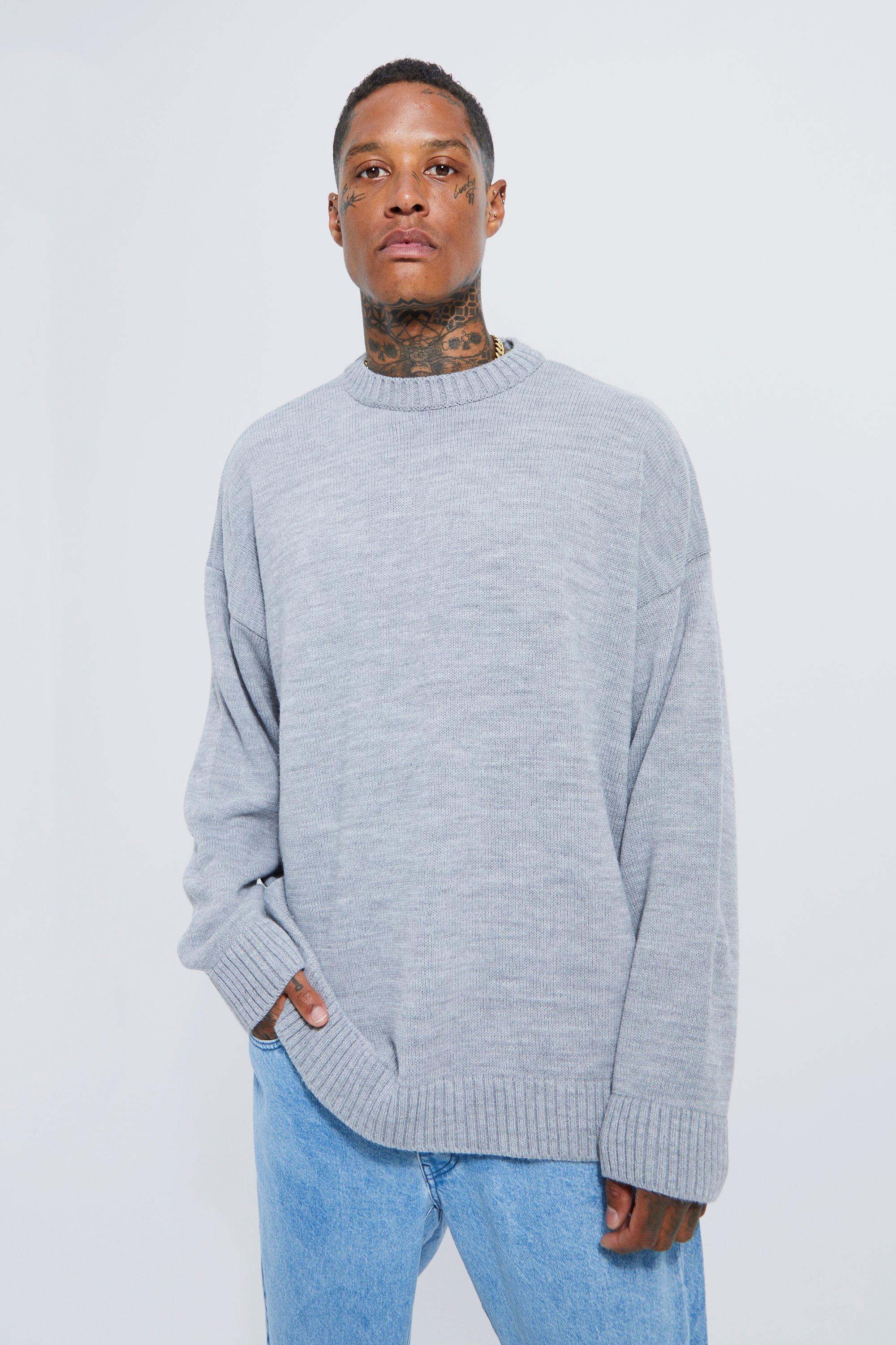 Oversized Knitted Jumper With Extreme Thread boohoo FI