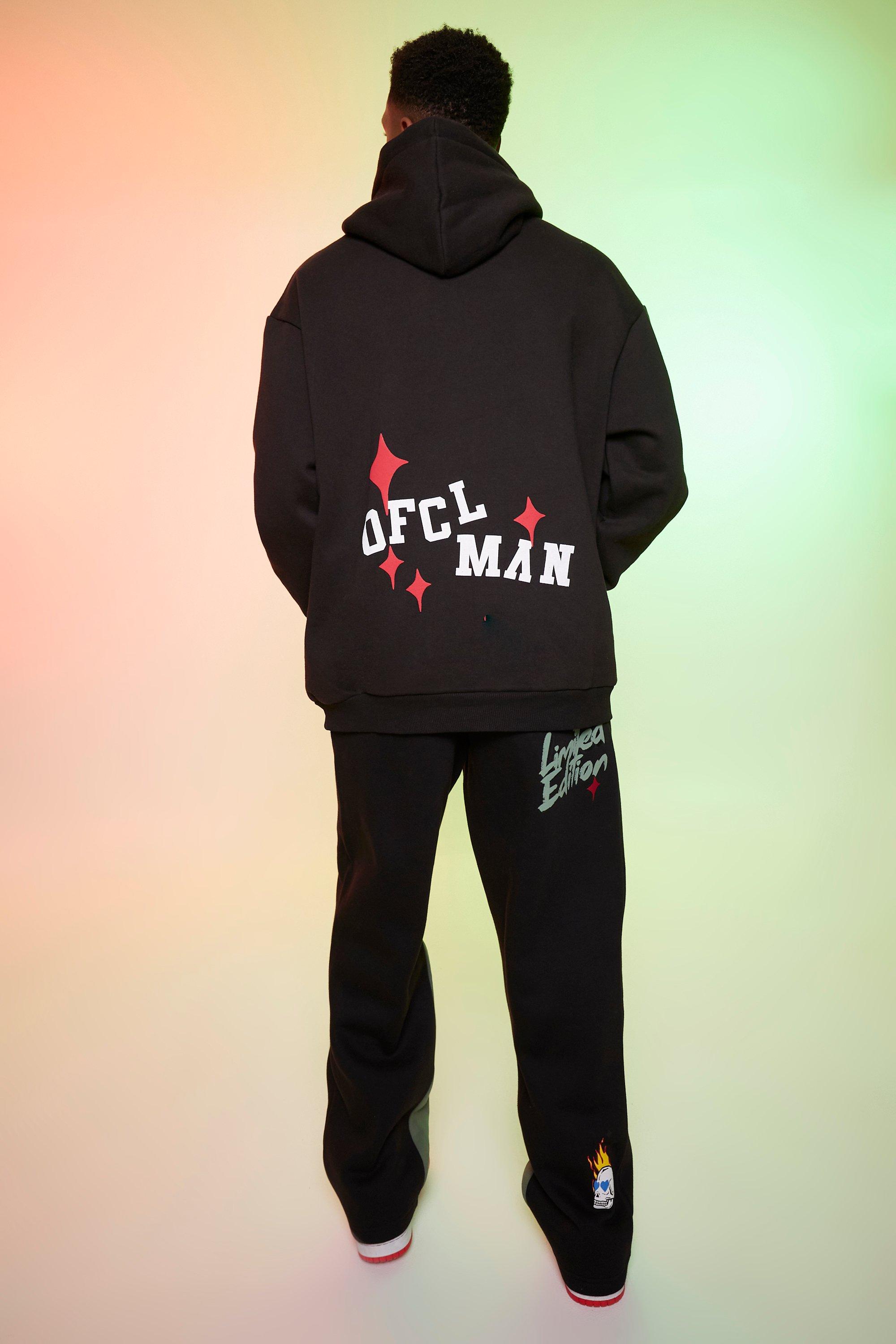 超特価激安の商品をすべて Oversized IL boohoo | Jogger Gusset Graphic Skull Ofcl シーツ・カバー