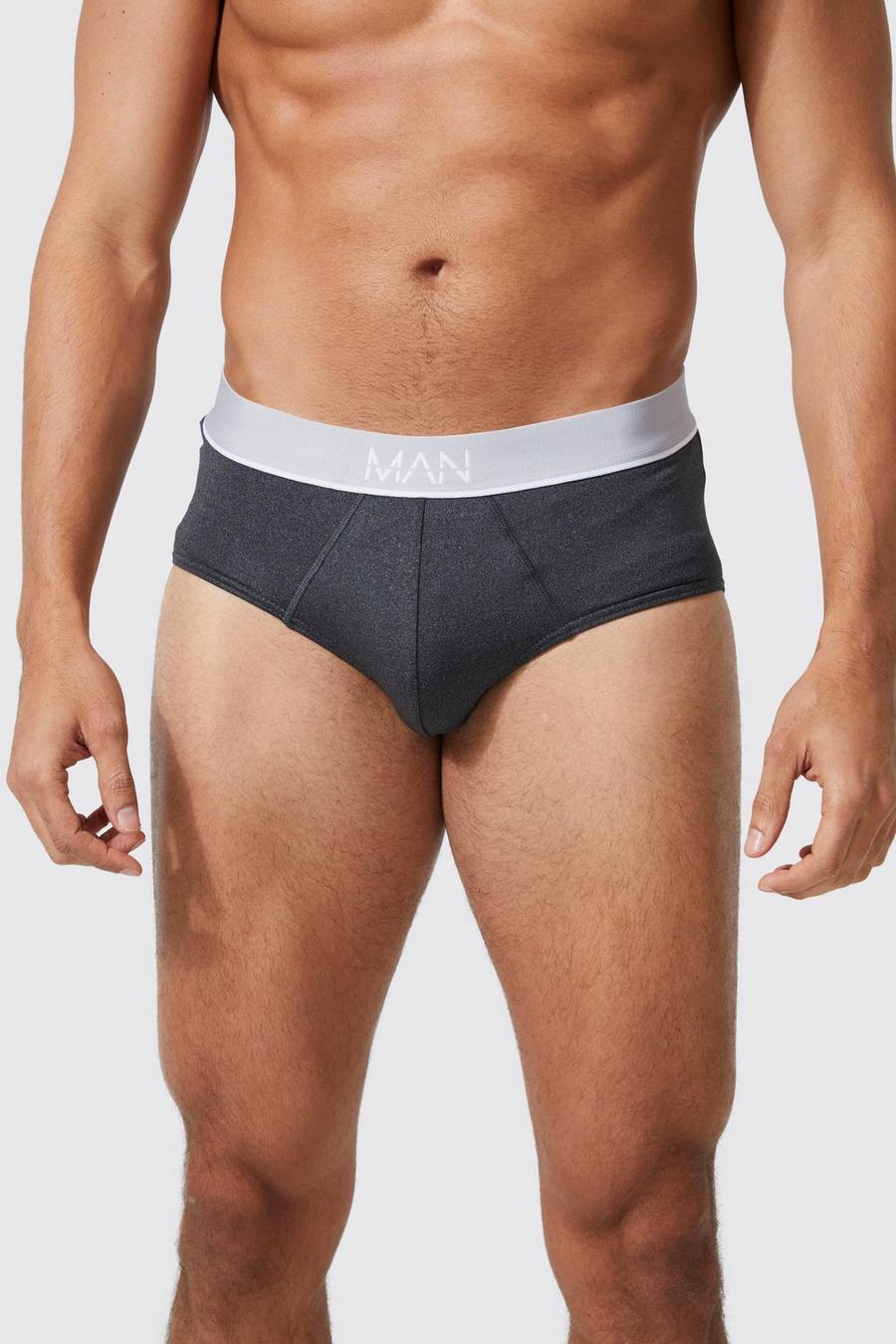 Black Man Active Single Gift Boxed Brief image number 1