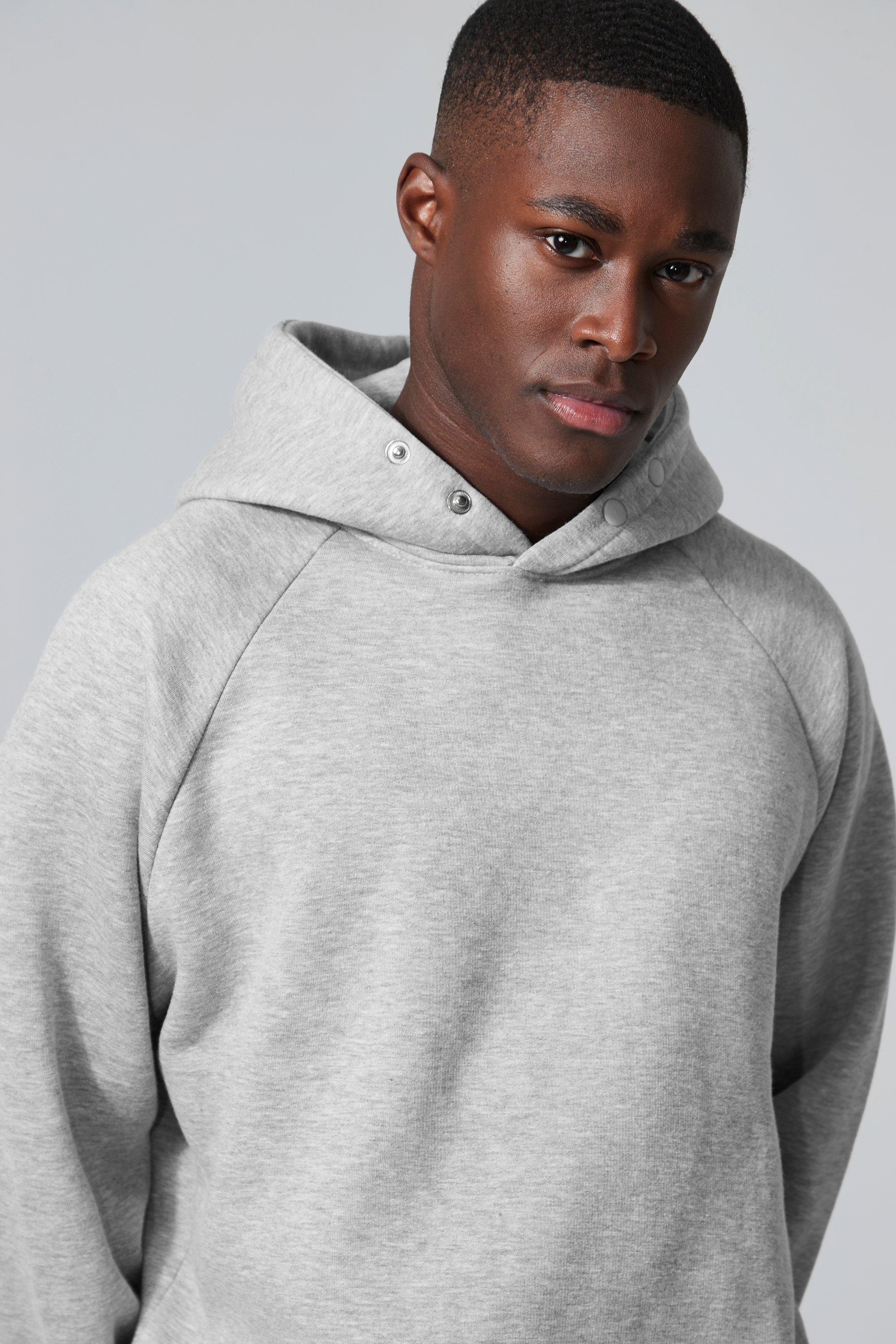 grey hoodie boohoo