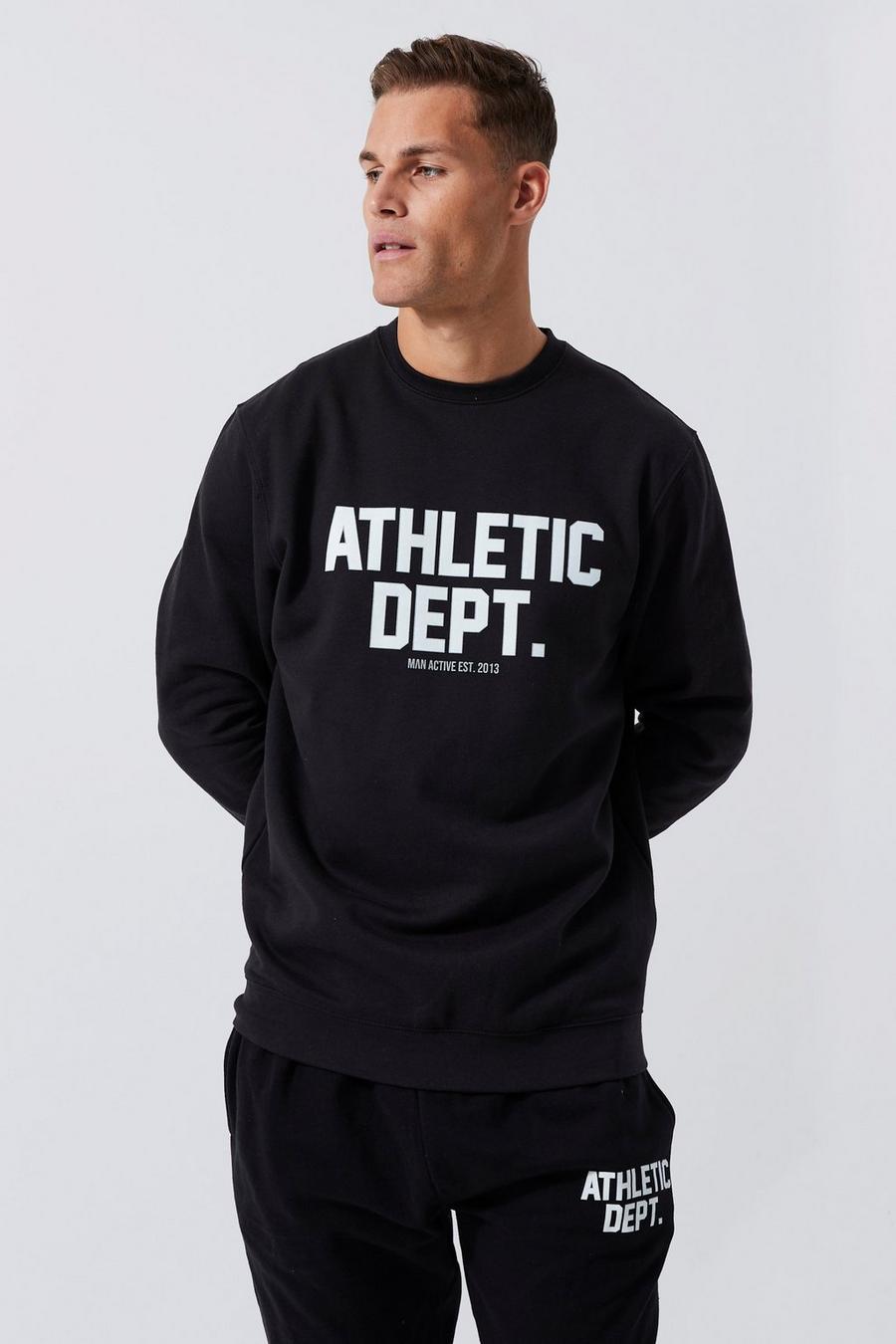 Black Tall MAN Active Athletic Dept. Sweatshirt image number 1