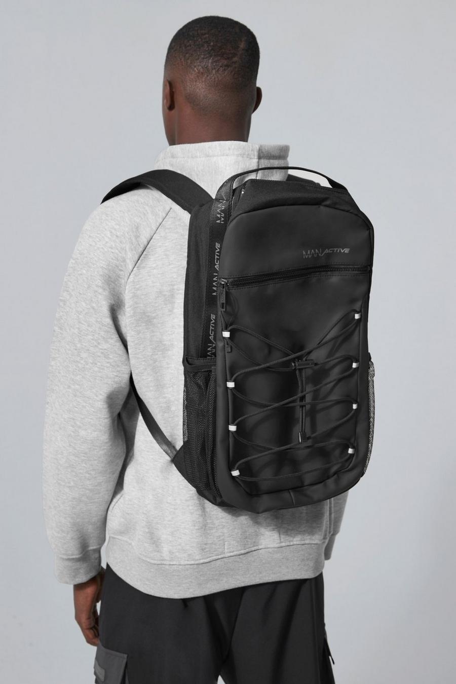 Black noir Man Active Utility Backpack