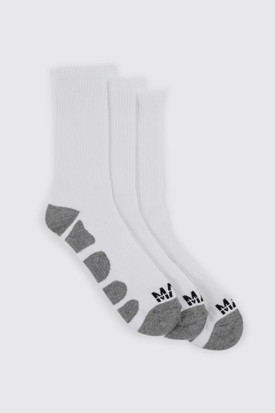 3er-Pack Man Active Sport-Socken mit Geschenkbox, White image number 1
