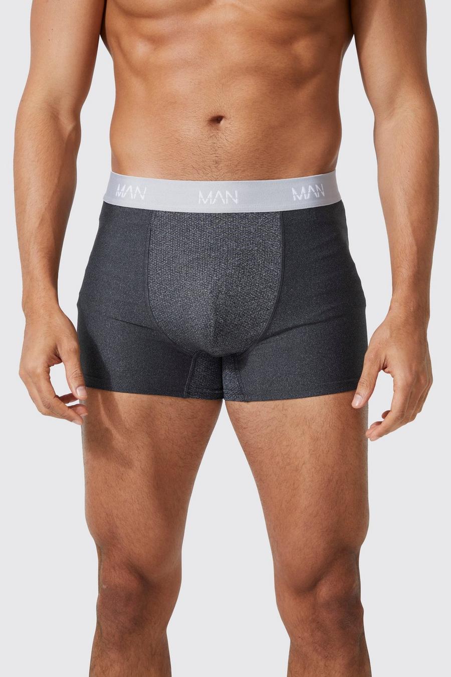 Man Active 3 Pack Gift Boxed Boxers, Black negro