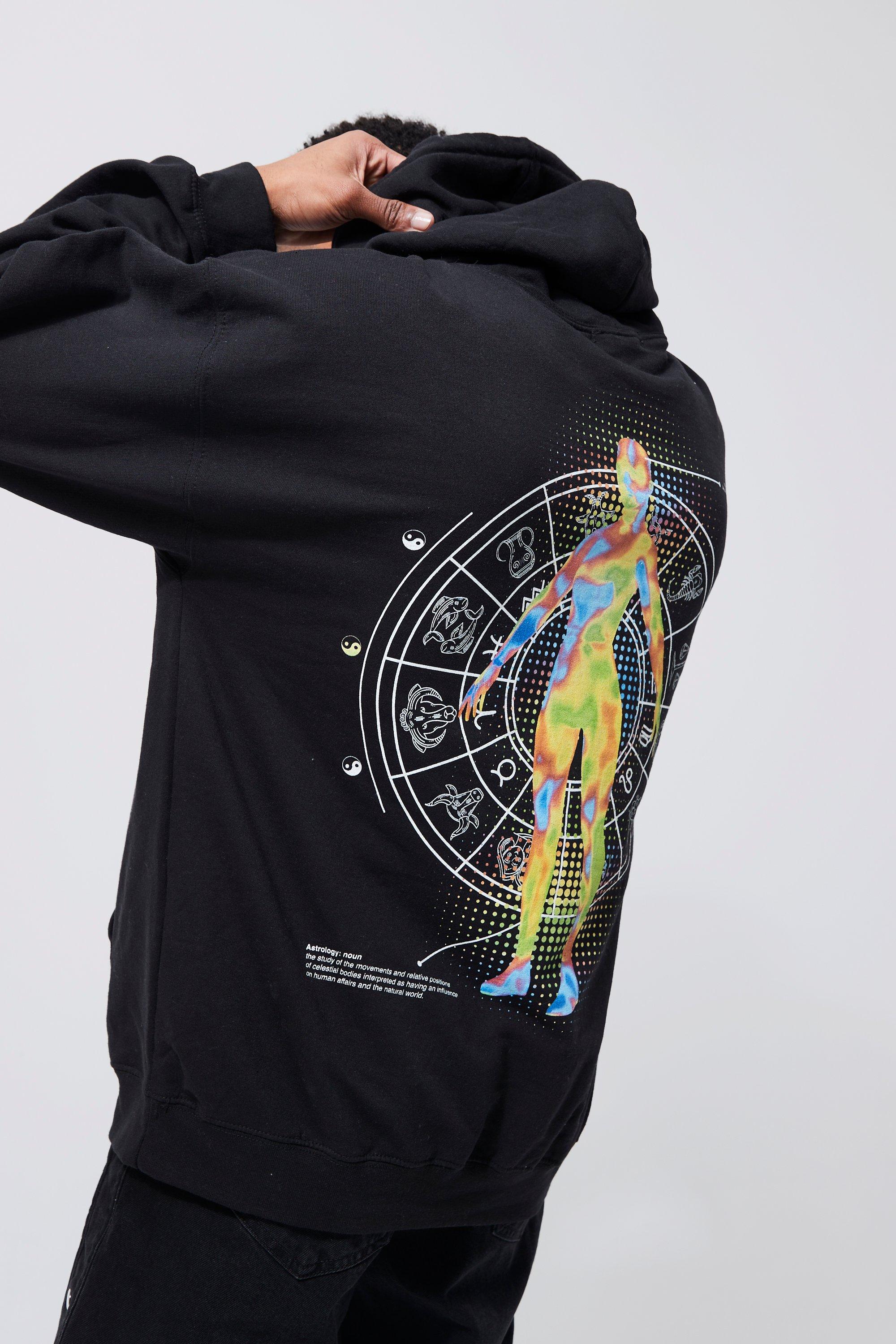 astrology graphic hoodie