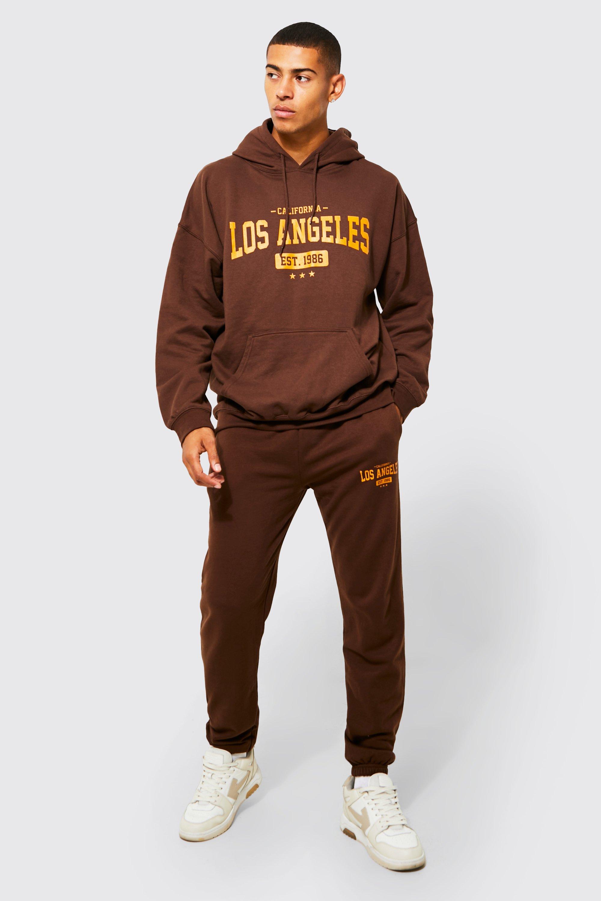 brown oversized tracksuit