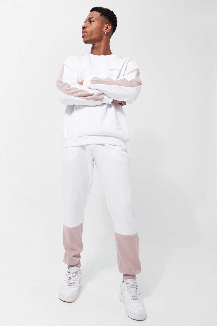 White vit Lightweight Ofcl Panel Sweatshirt Tracksuit image number 1
