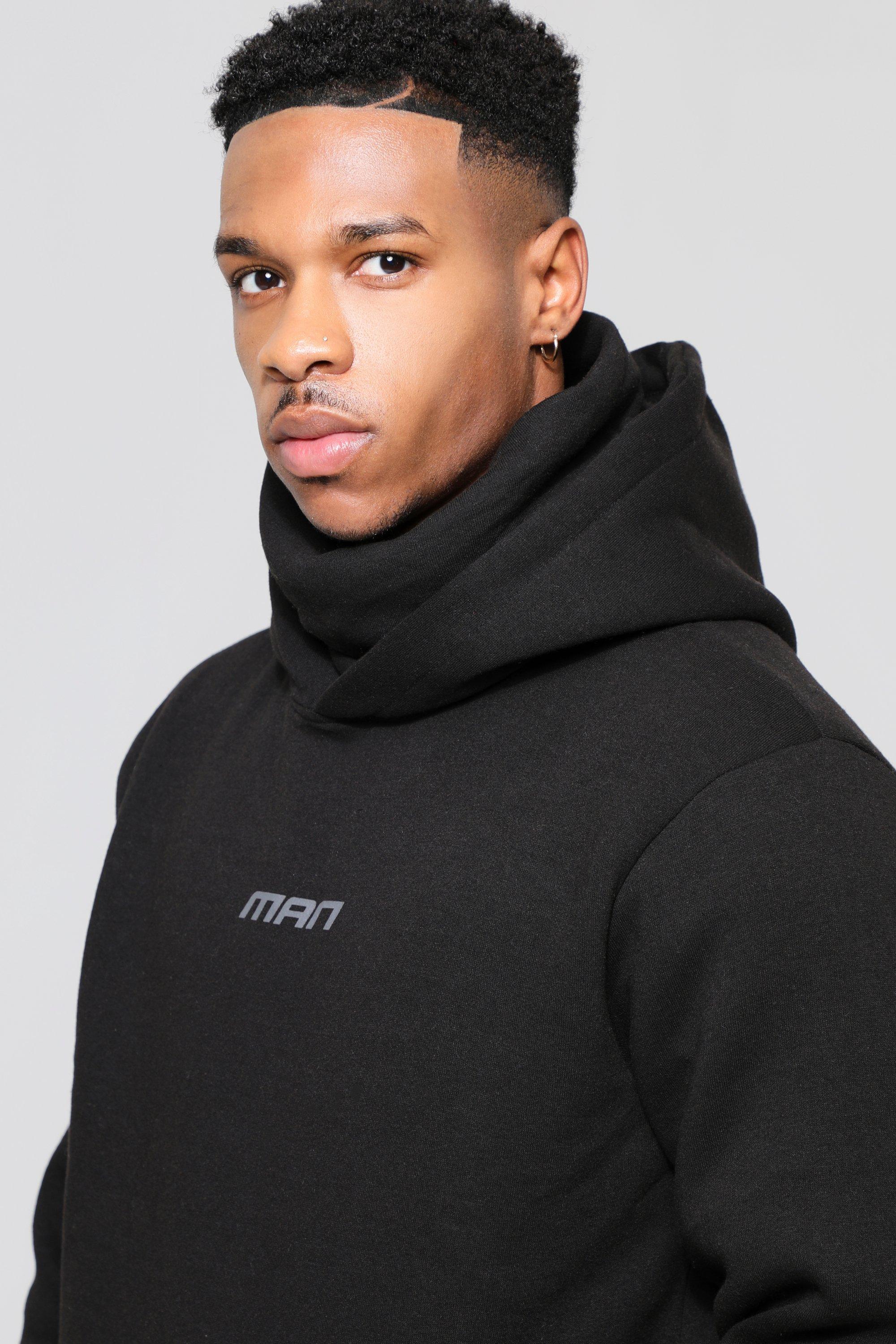 Boohoo hoodie with snood hotsell