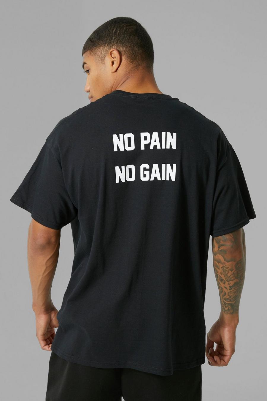 Black Man Active Oversized No Pain T-shirt image number 1